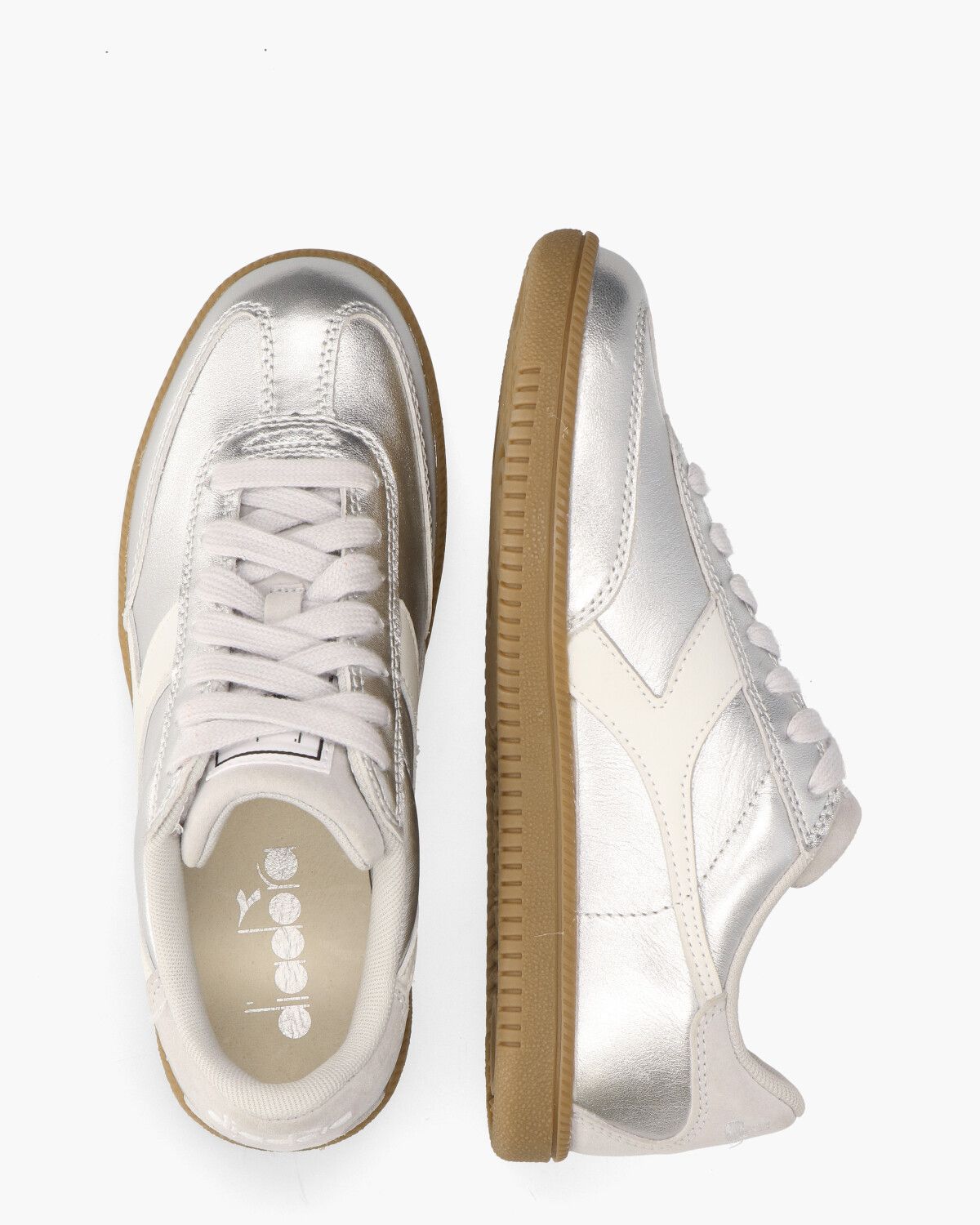 Trainer Metallic Zilver Damessneakers