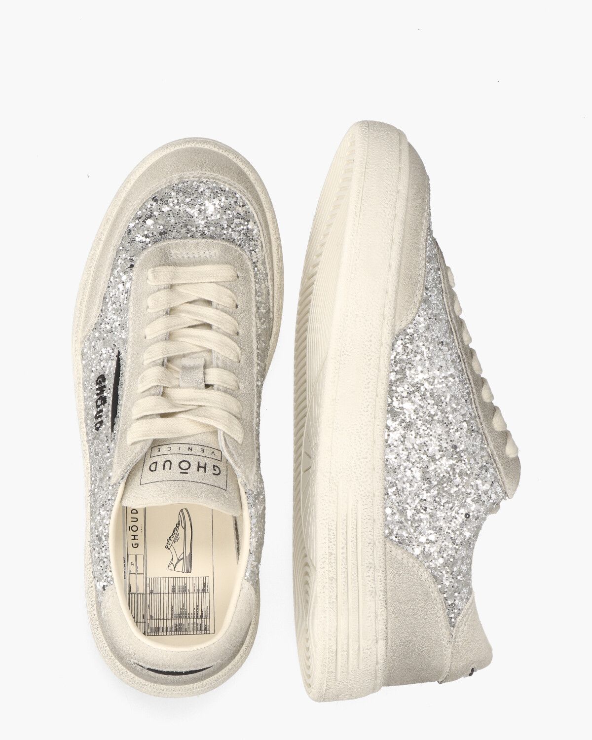 Lido Low Grijs/Zilver Damessneakers