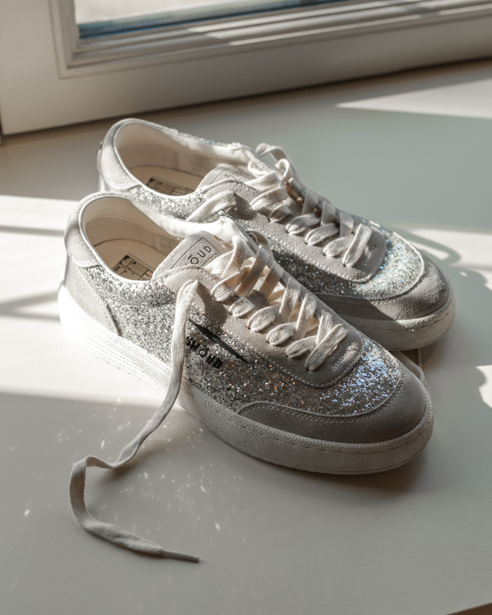 Lido Low Grijs/Zilver Damessneakers