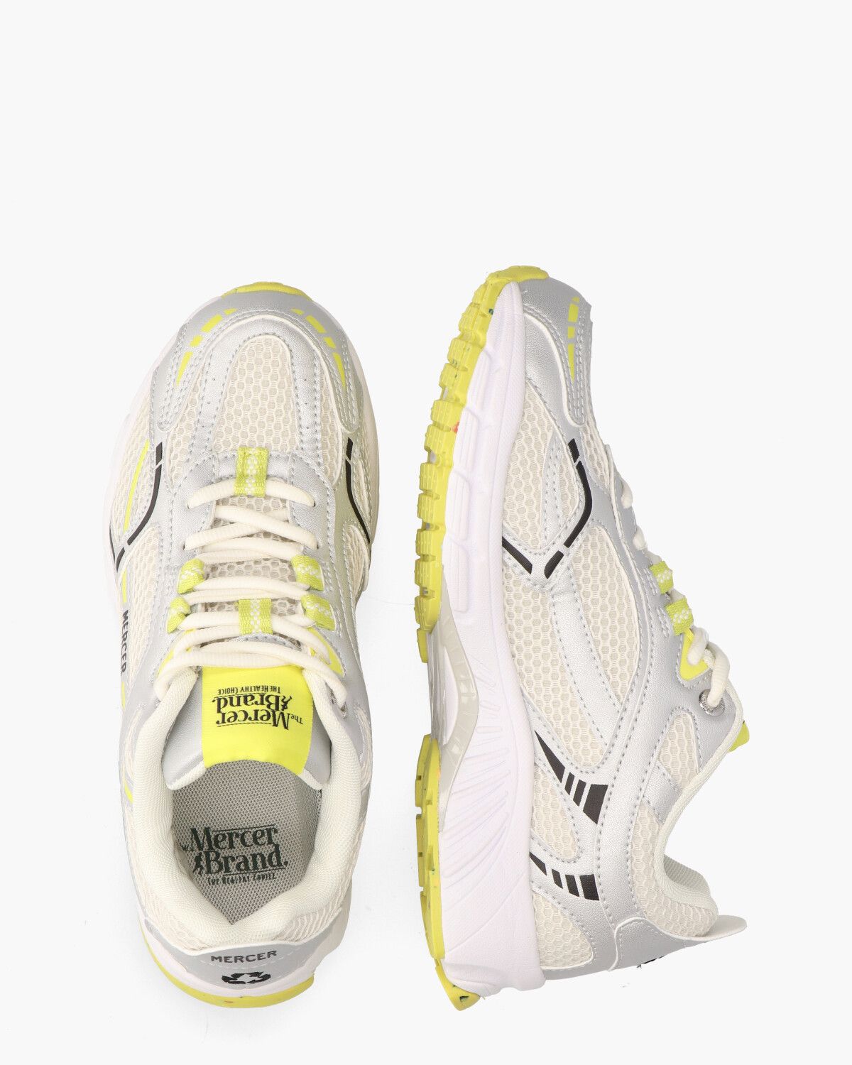 The Re-Run Neon Zilver/Geel Damessneakers