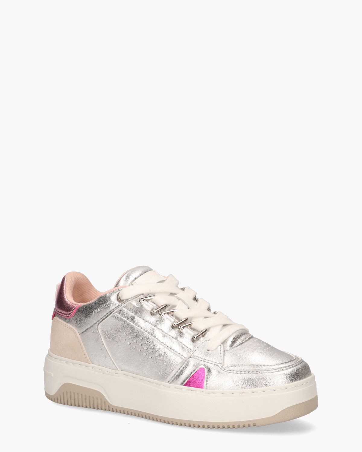 Basket Buxton Zilver Damessneakers