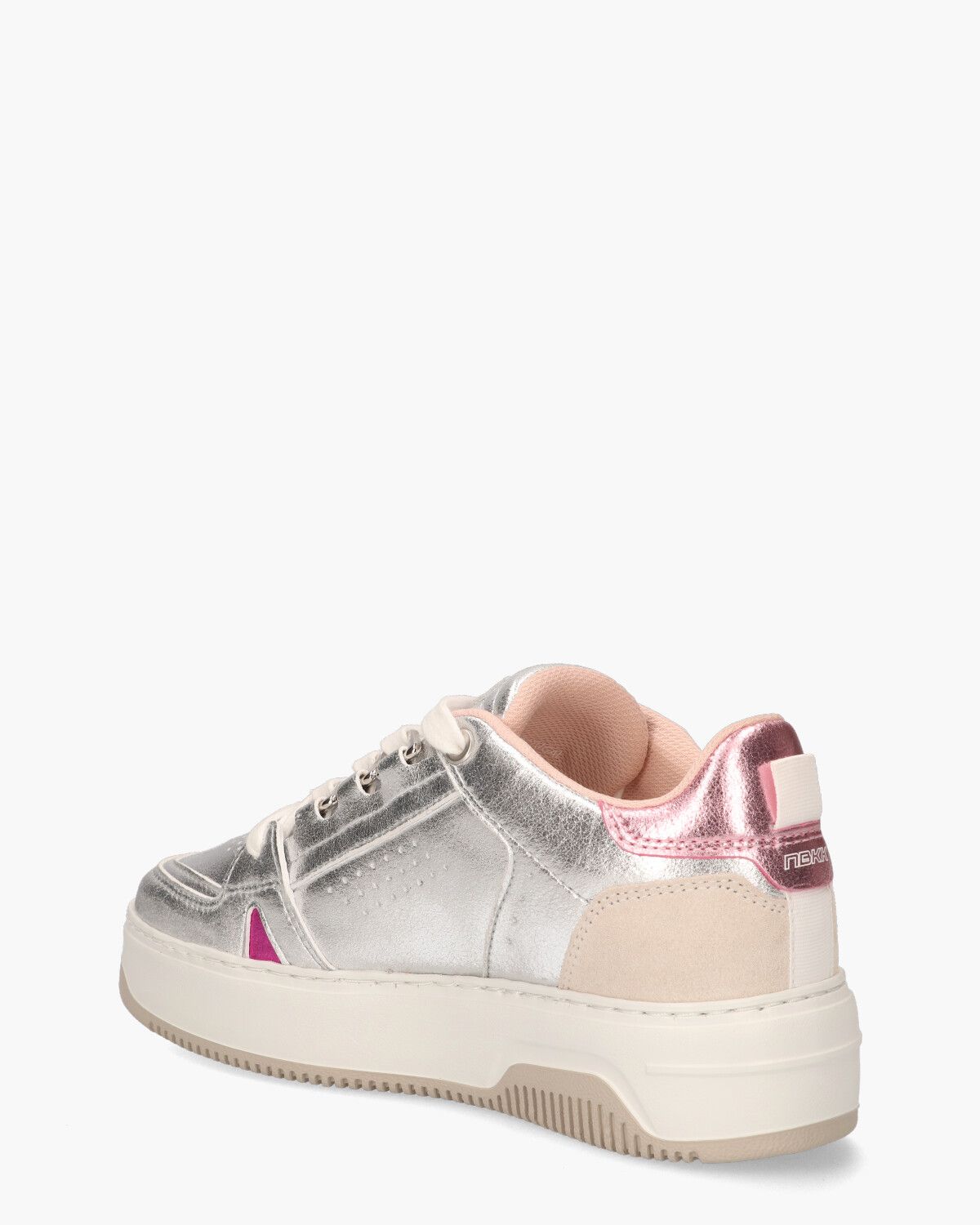 Basket Buxton Zilver Damessneakers