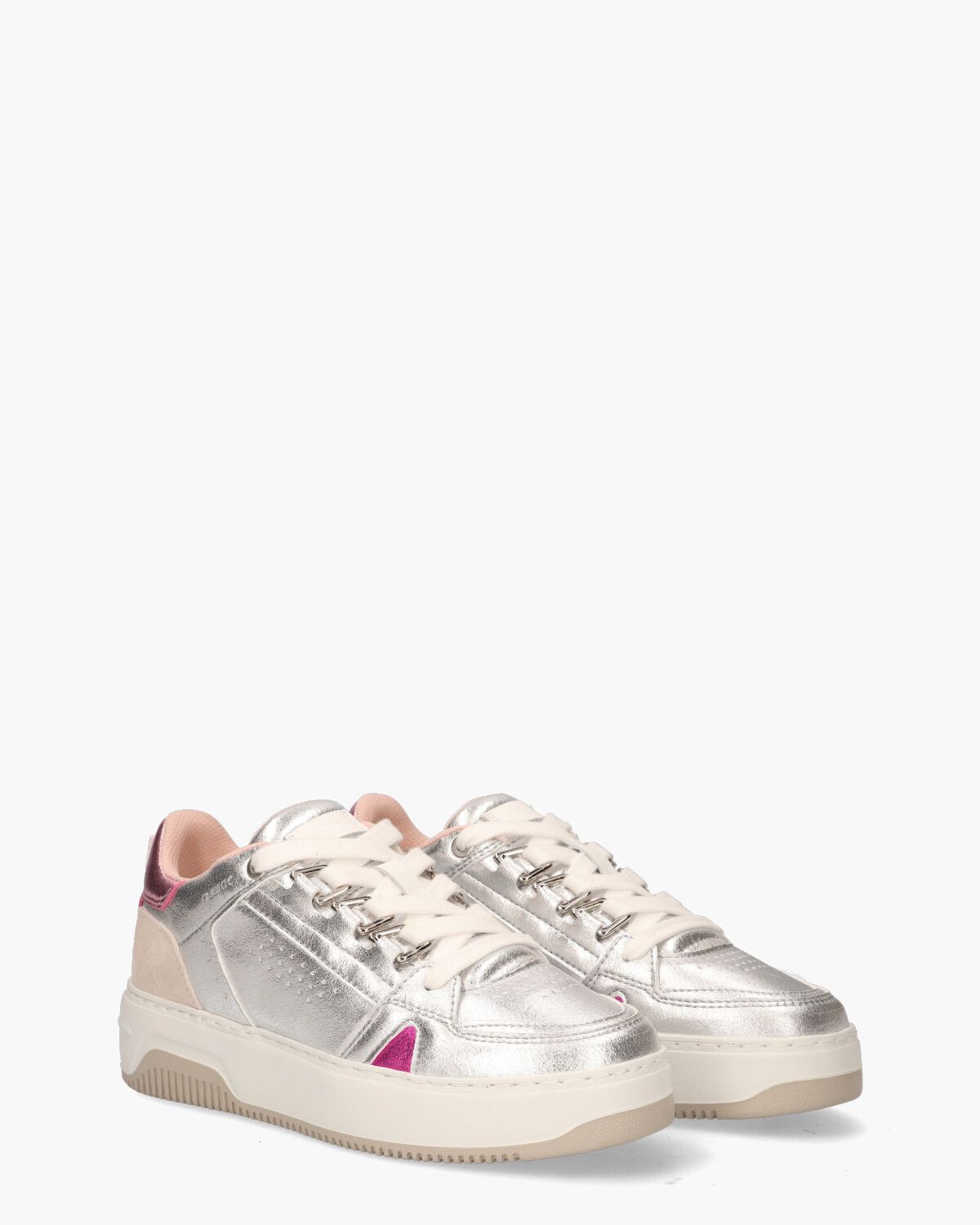 Basket Buxton Zilver Damessneakers