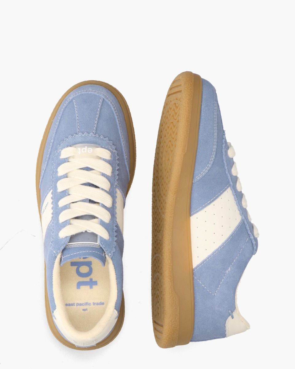 Santos Lichtblauw/Off-White Damessneakers