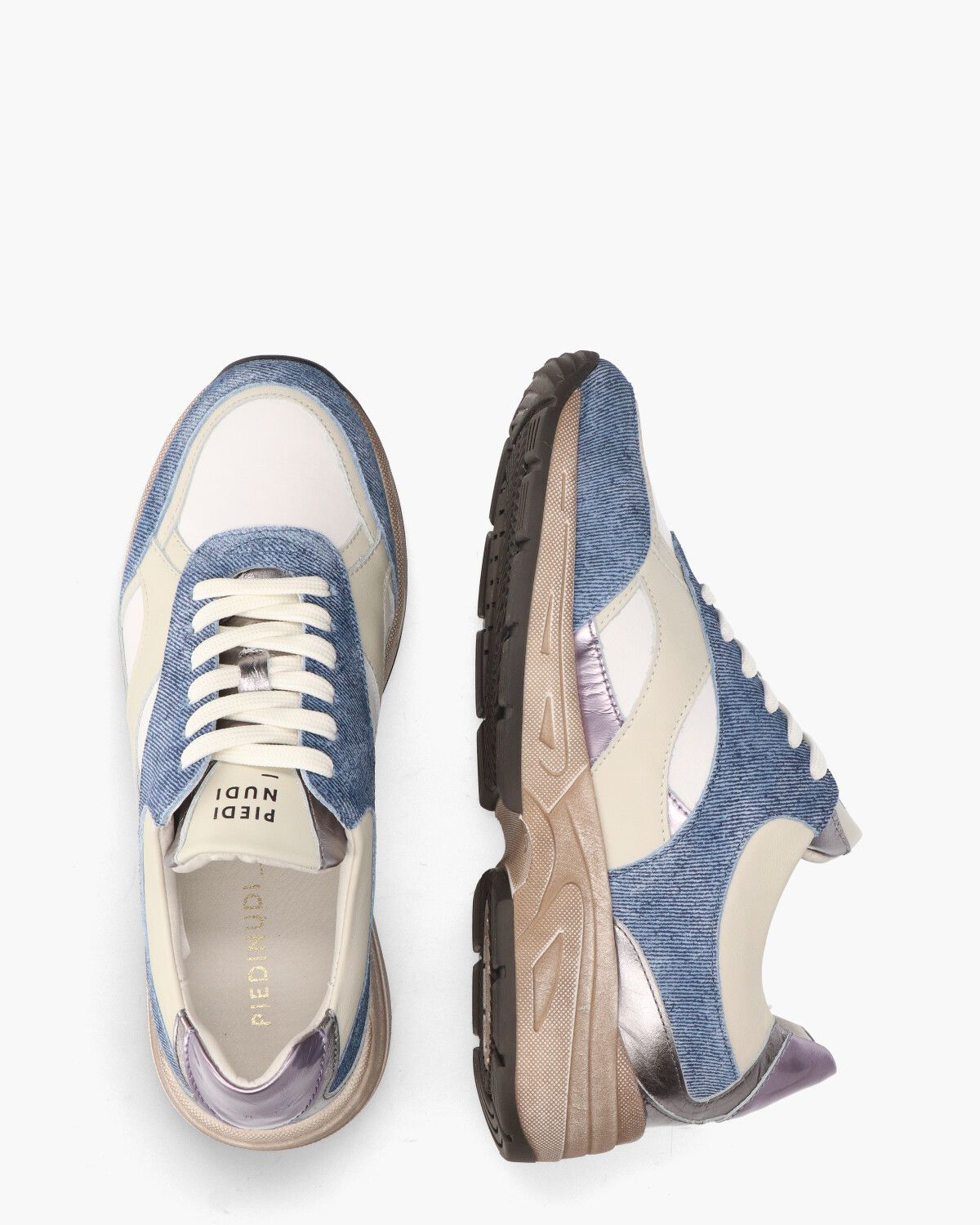 2838-02.12 Blauw/Multicolor Damessneakers