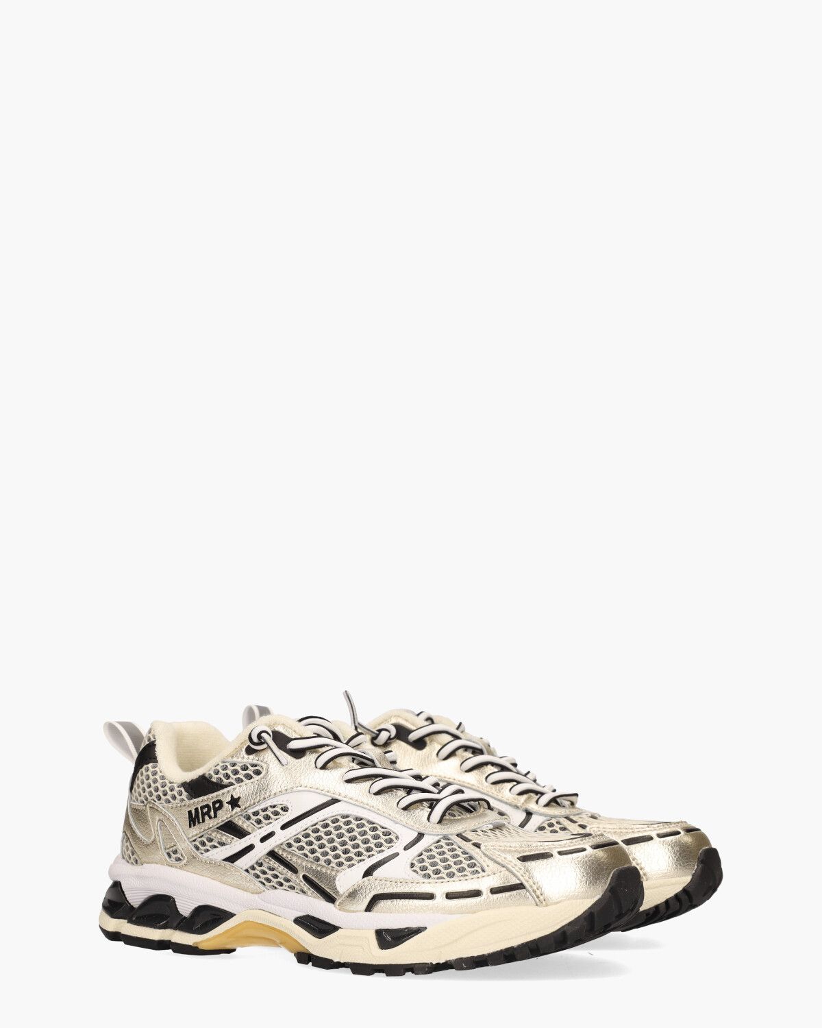 MRP01 Zwart/Wit/Goud Damessneakers
