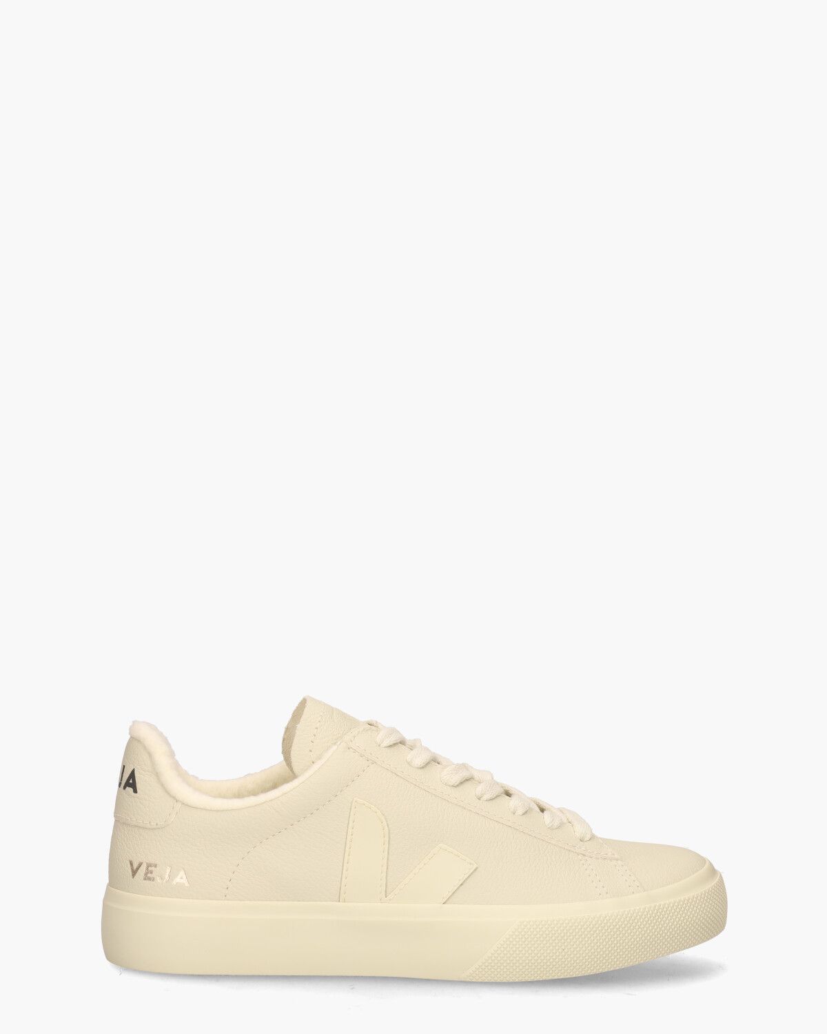 Campo Fured Chromefree Leather Off-White Damessneakers