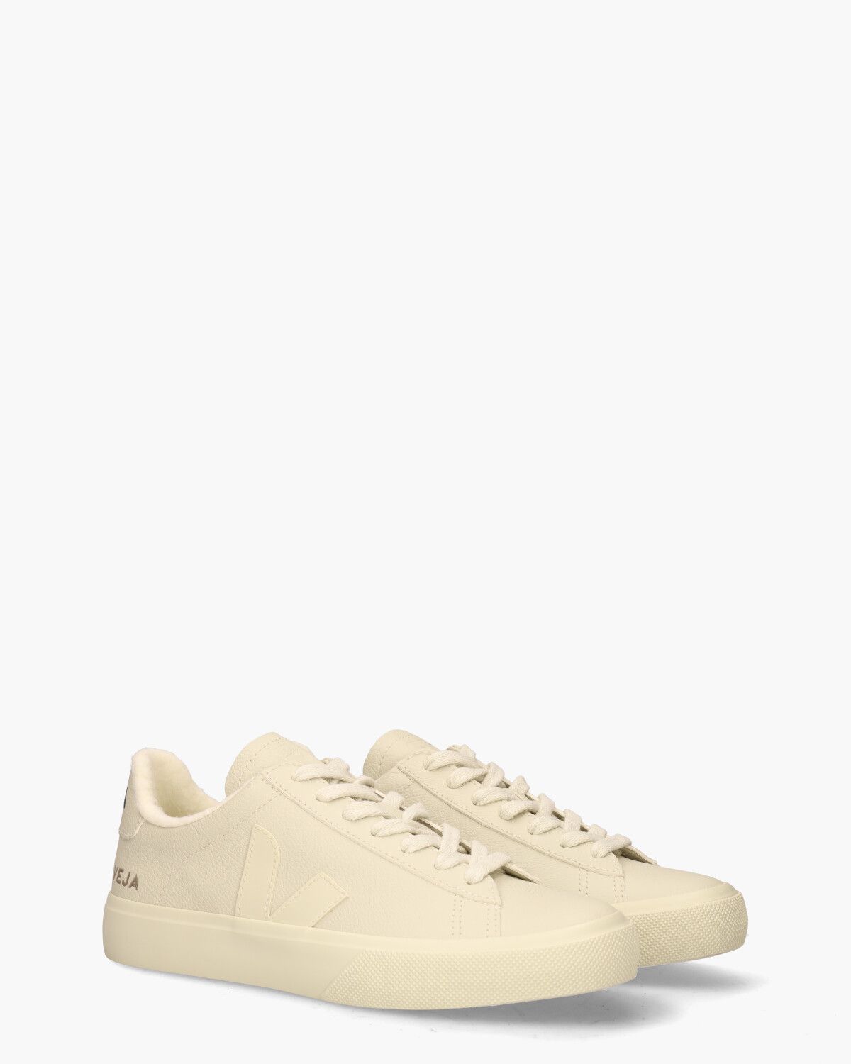 Campo Fured Chromefree Leather Off-White Damessneakers
