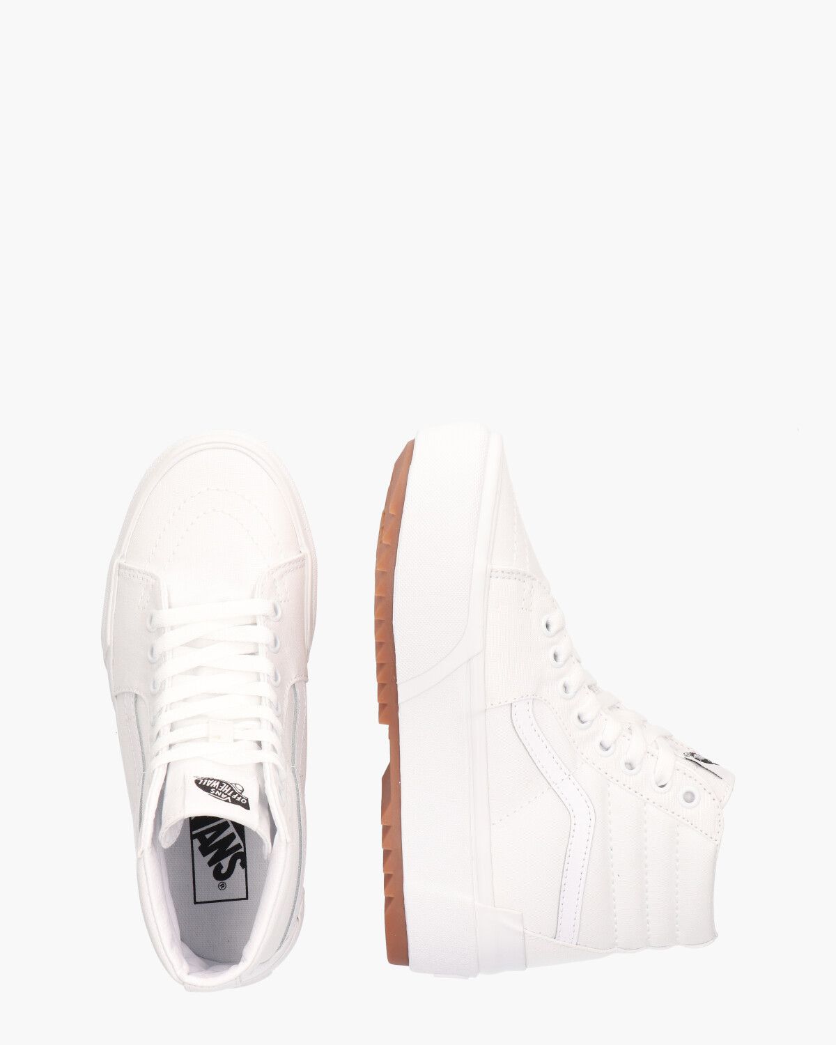 SK8-Hi Stacked Canvas Wit Damessneakers
