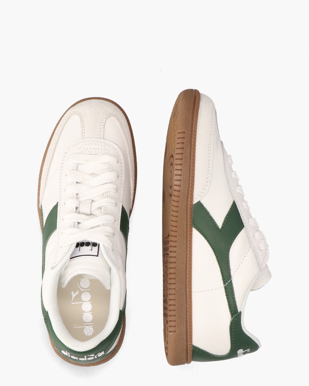 Trainer Wit/Groen Damessneakers