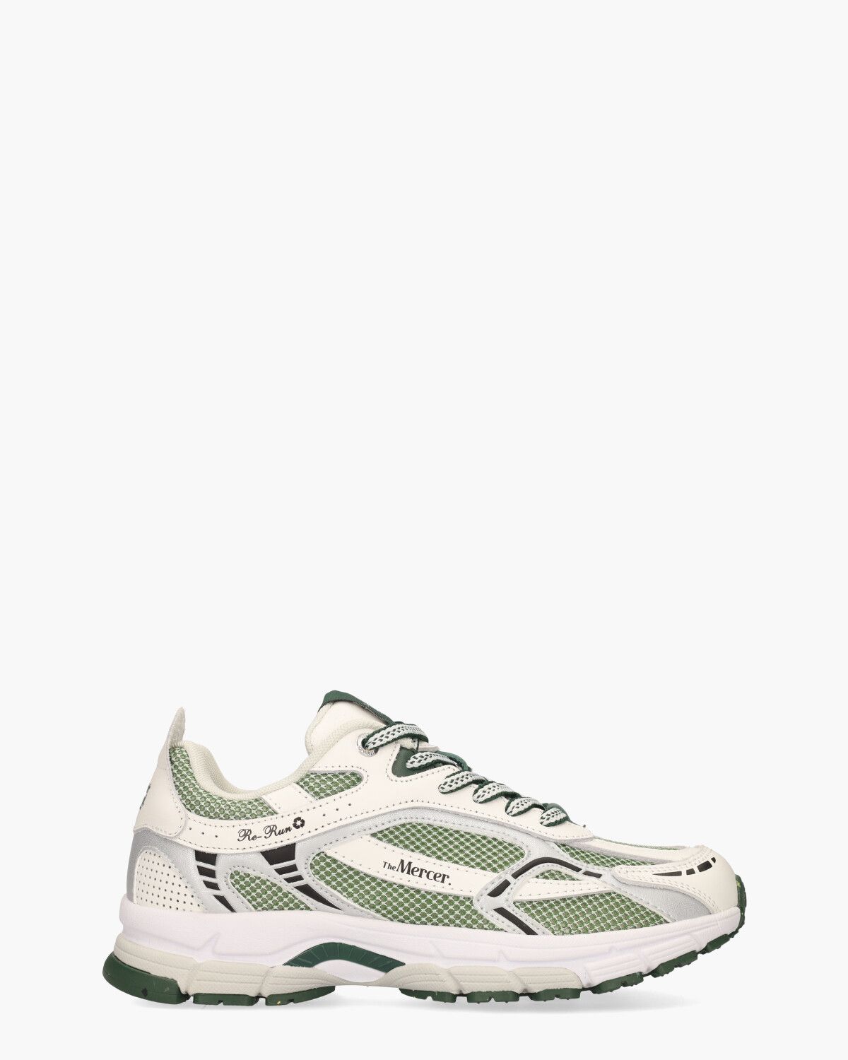 The Re-Run Off-White/Groen Damessneakers