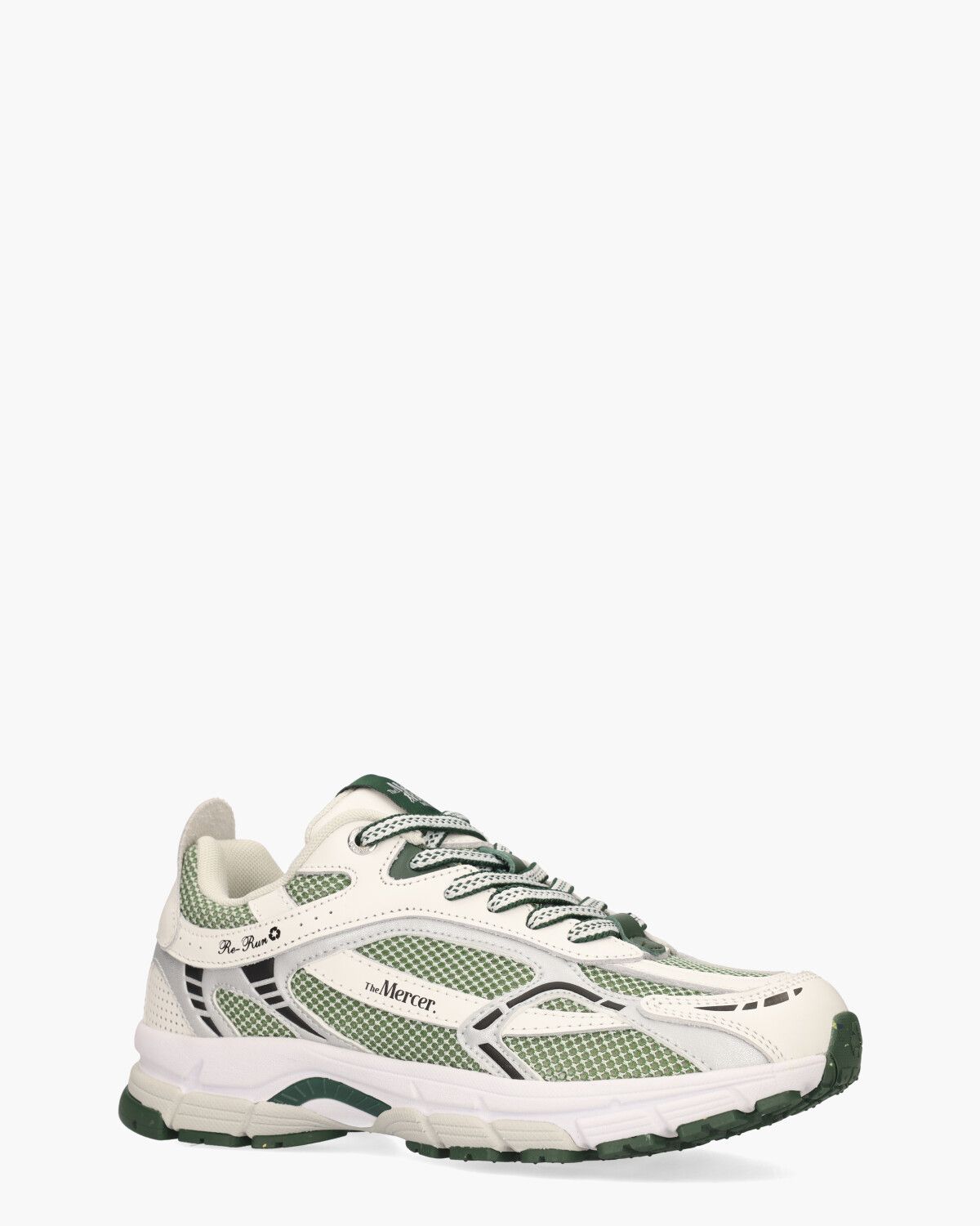 The Re-Run Off-White/Groen Damessneakers