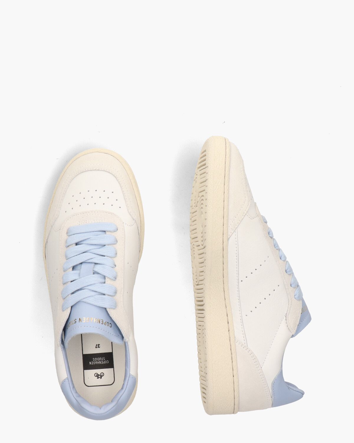 CPH255 Wit/Lichtblauw Damessneakers