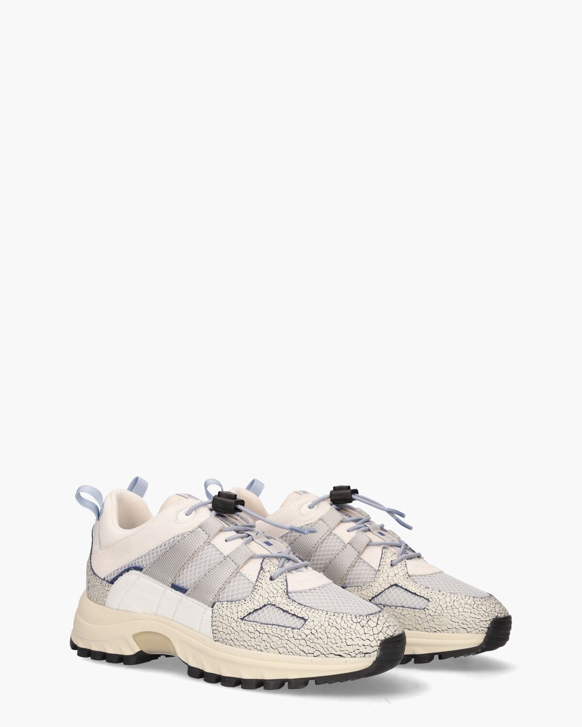 Danae Colby Off-White/Blauw Damessneakers