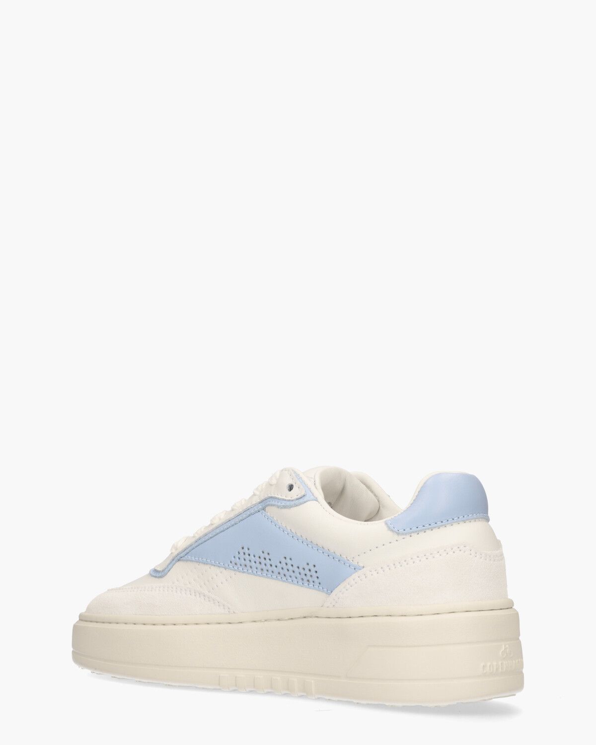 CPH89 Leather Mix Wit/Lichtblauw Damessneakers
