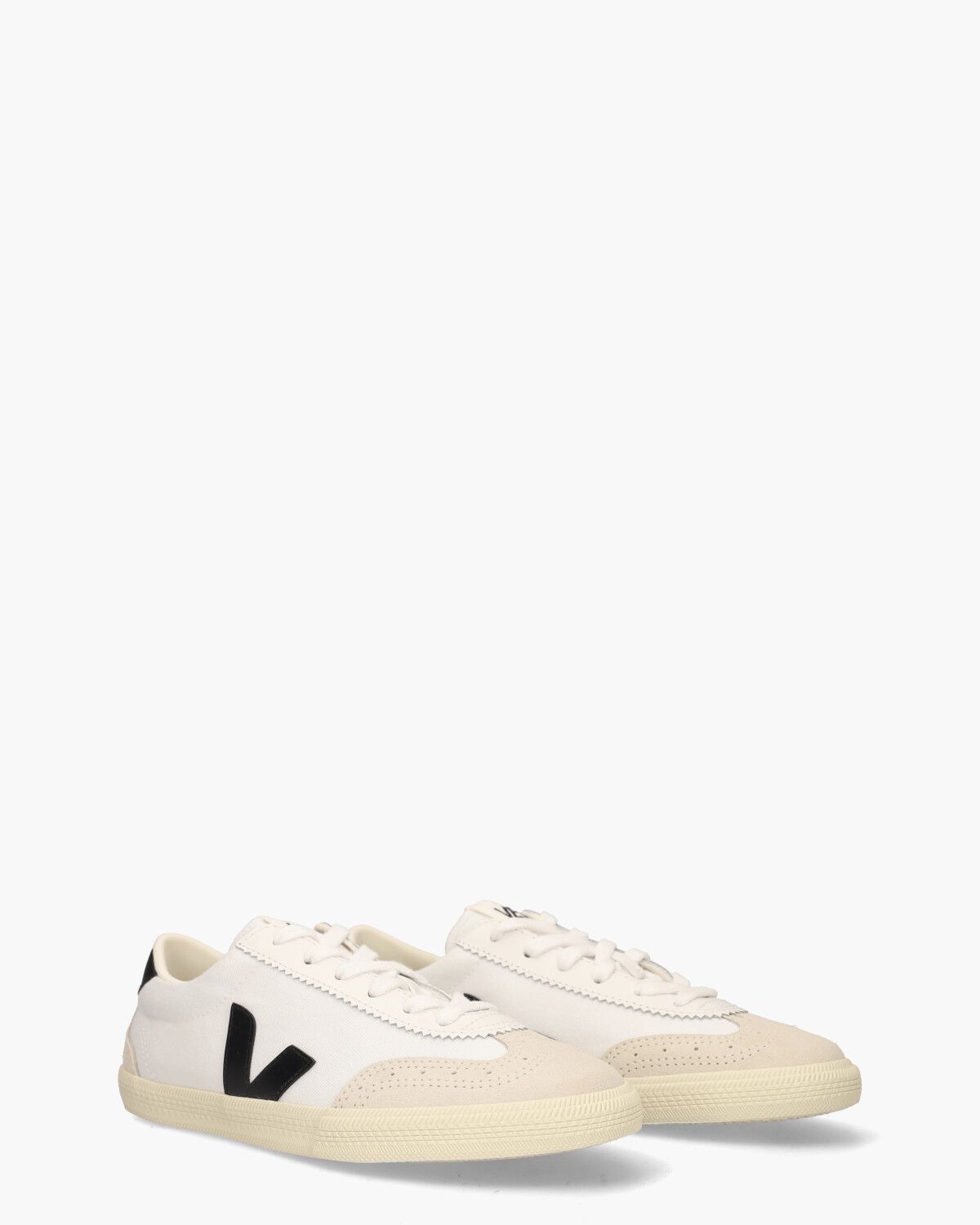 Volley Canvas Wit/Zwart Damessneakers