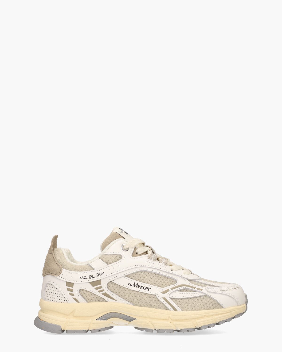 The Re-Run Vintage Wit/Beige/Taupe Damessneakers