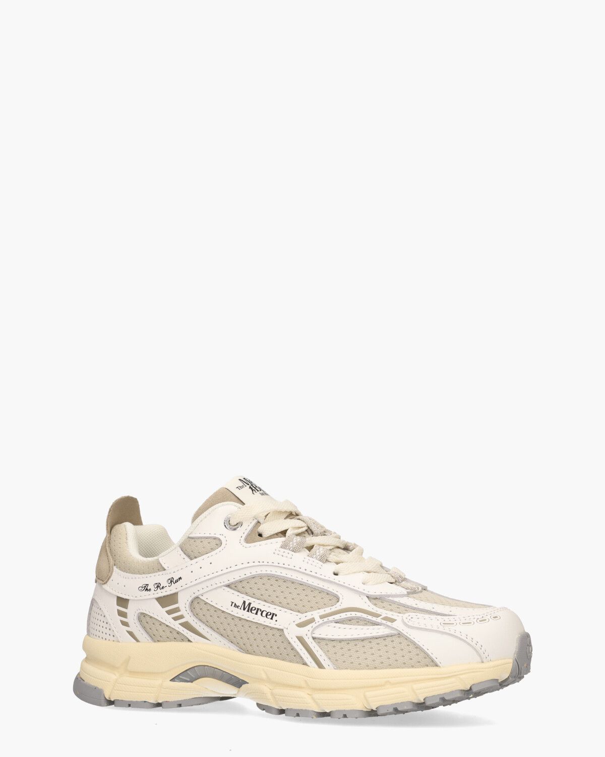 The Re-Run Vintage Wit/Beige/Taupe Damessneakers