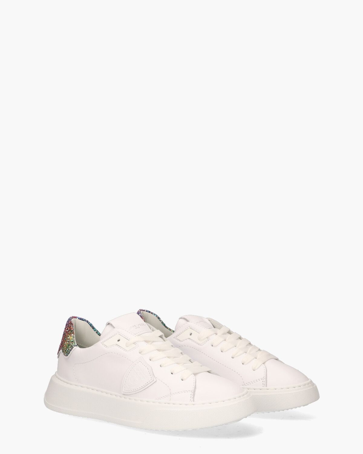 Temple Veau Wit/Multicolor Damessneakers