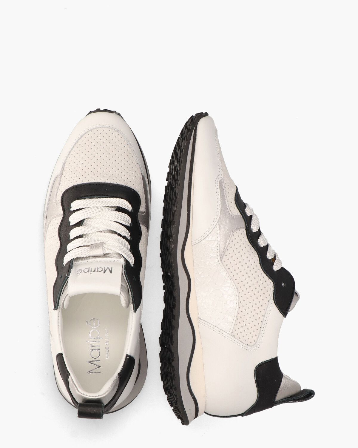 Olivia Wit/Zwart Damessneakers