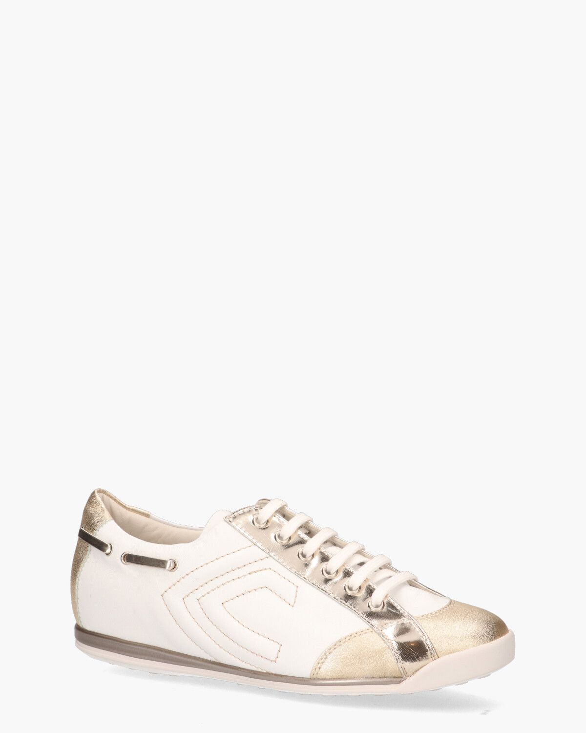 L902024 Wit/Goud Damessneakers