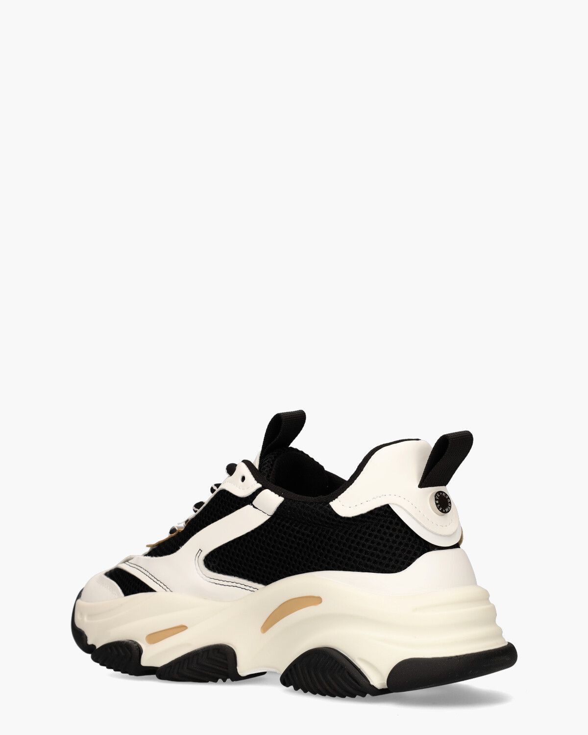 Possession Off-White/Zwart/Bruin Damessneakers