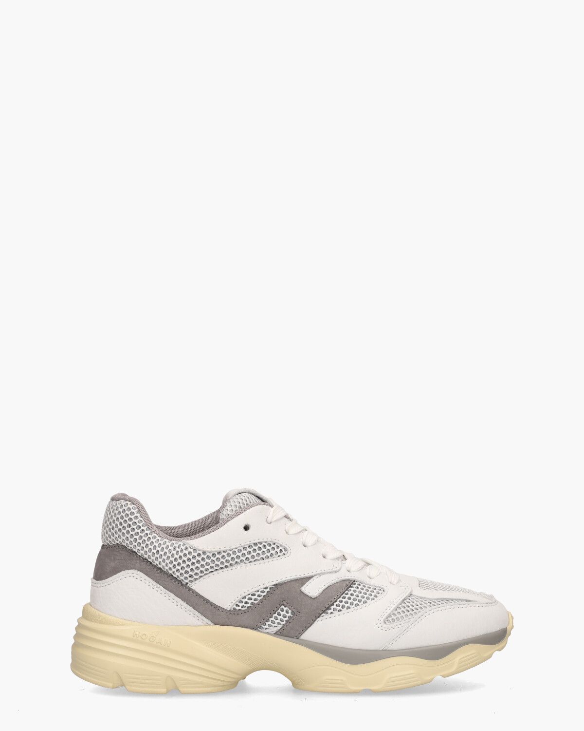H665 Wit/Grijs Damessneakers