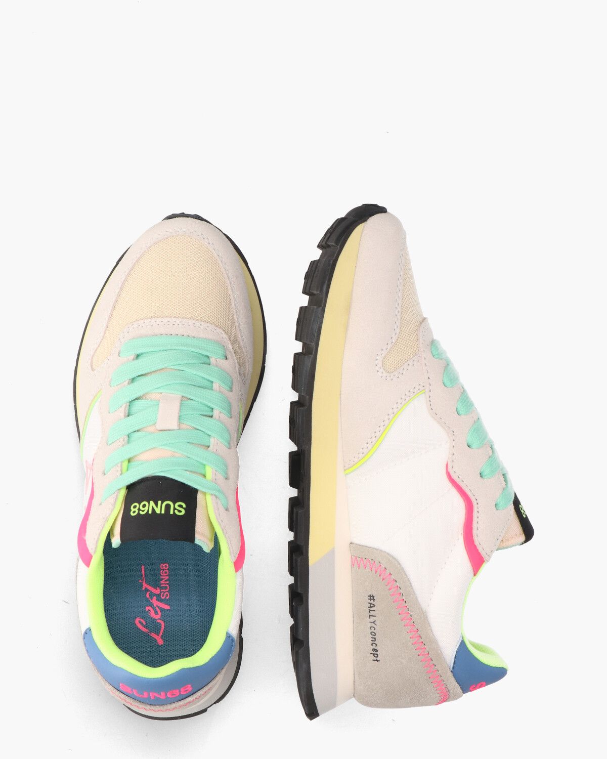 Ally Color Explosion Wit/Multicolor Damessneakers