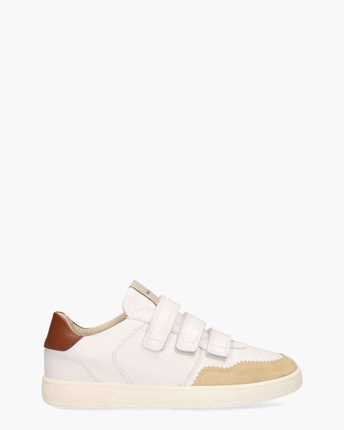 Ray Straps Wit/Bruin Damessneakers