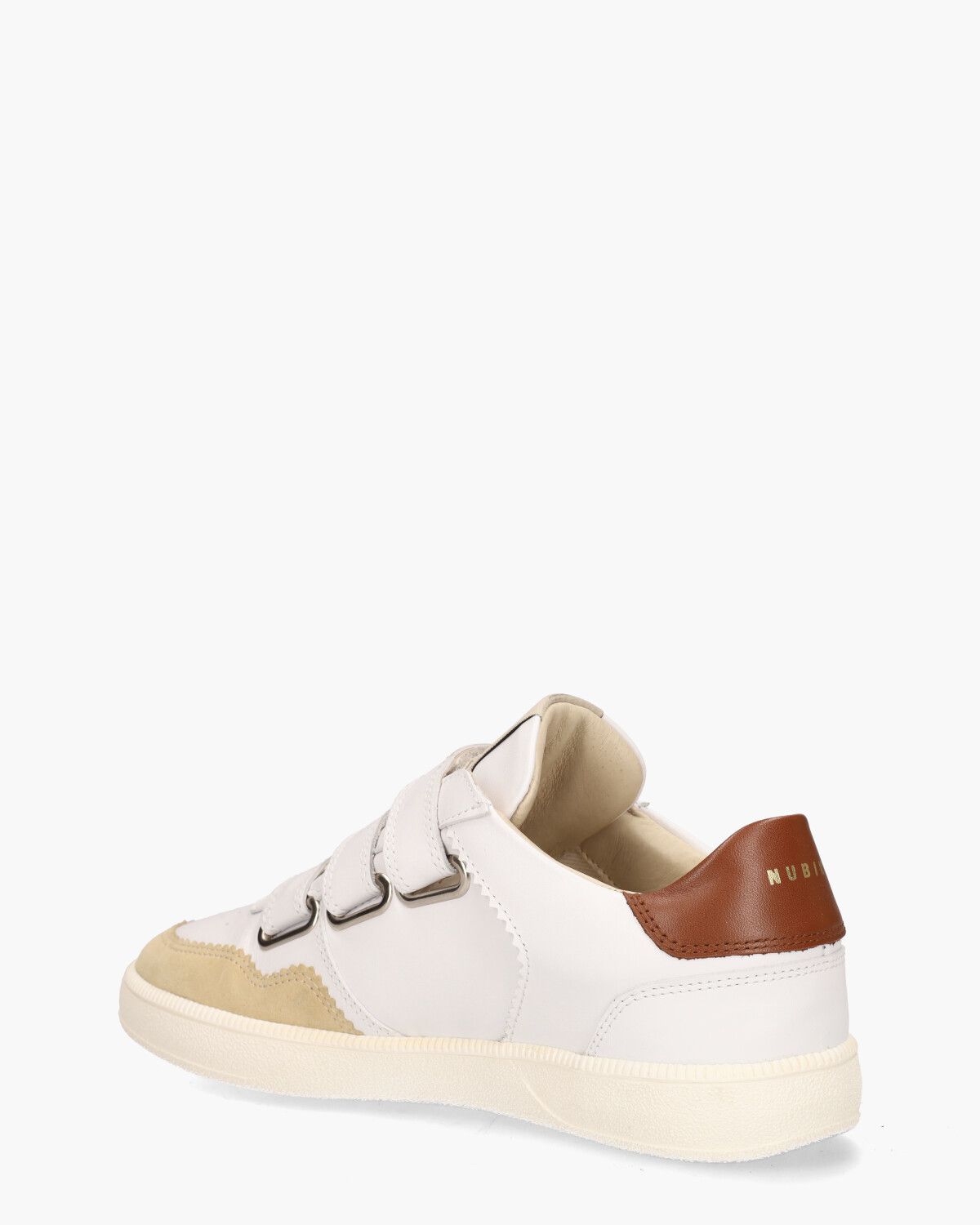 Ray Straps Wit/Bruin Damessneakers