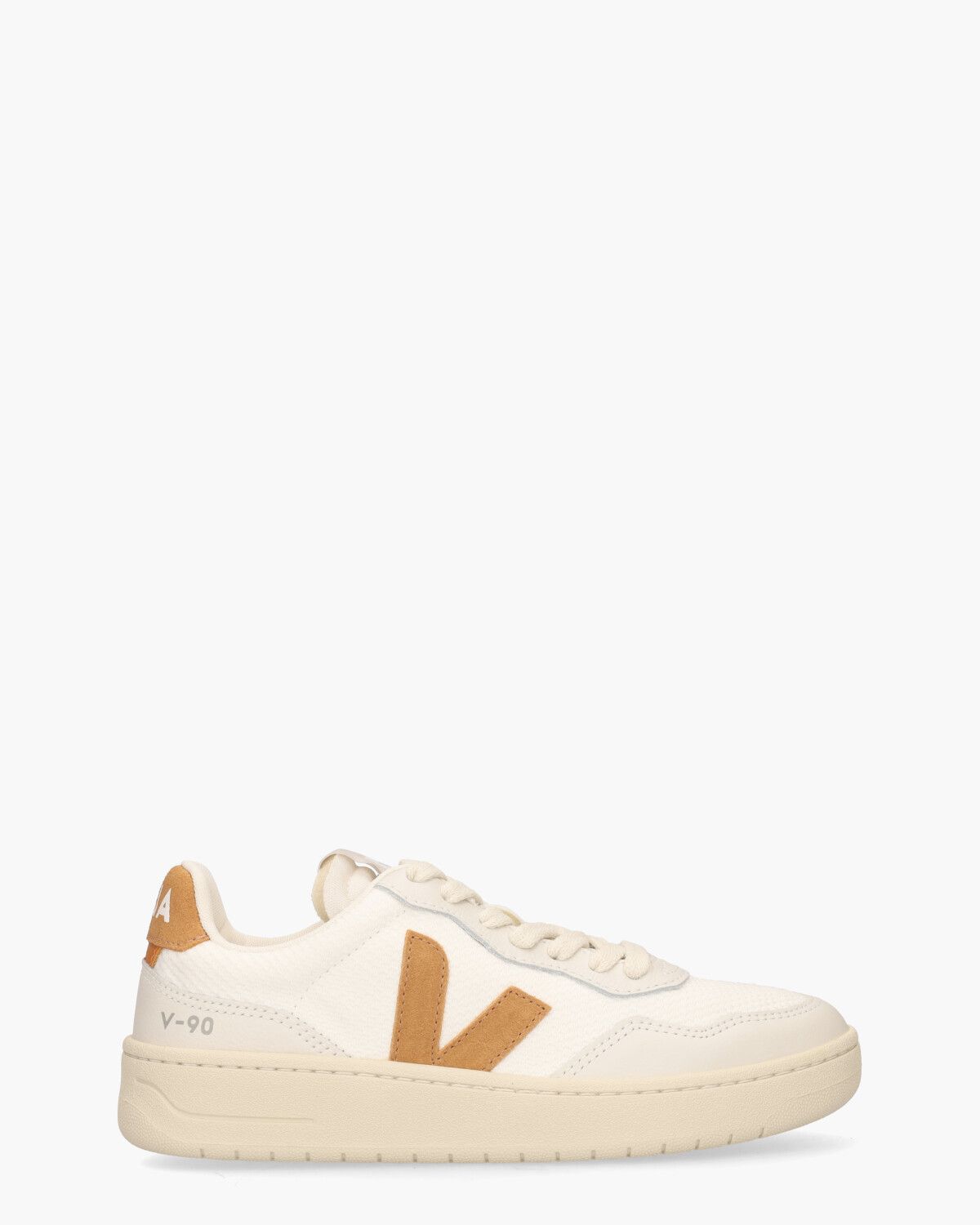 V-90 B-Mesh Wit/Oranje Damessneakers