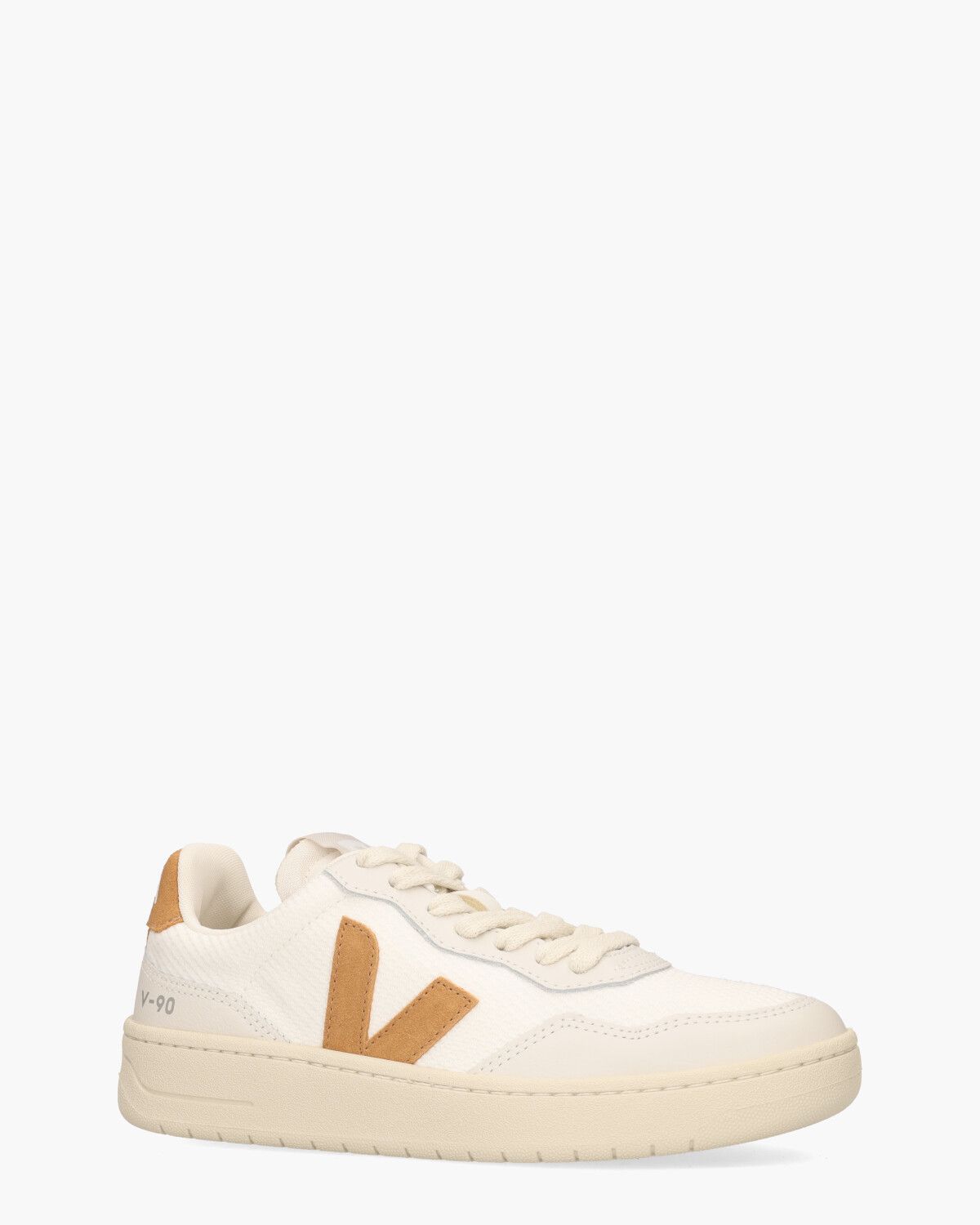 V-90 B-Mesh Wit/Oranje Damessneakers