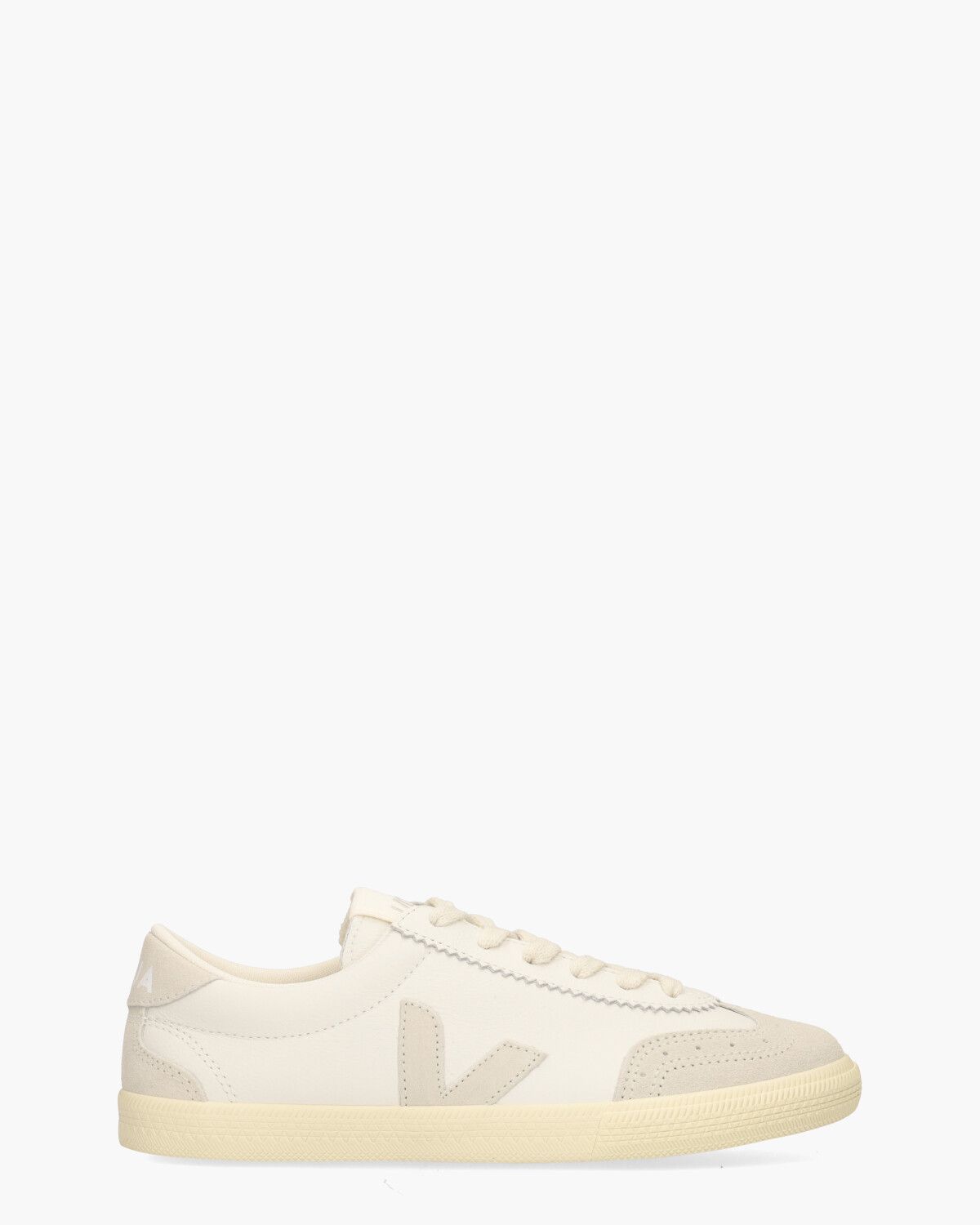 Volley Leather Wit/Off-White Damessneakers