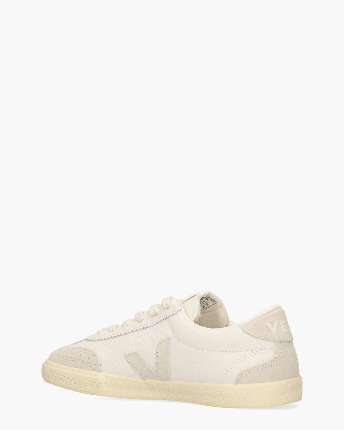 Volley Leather Wit/Off-White Damessneakers