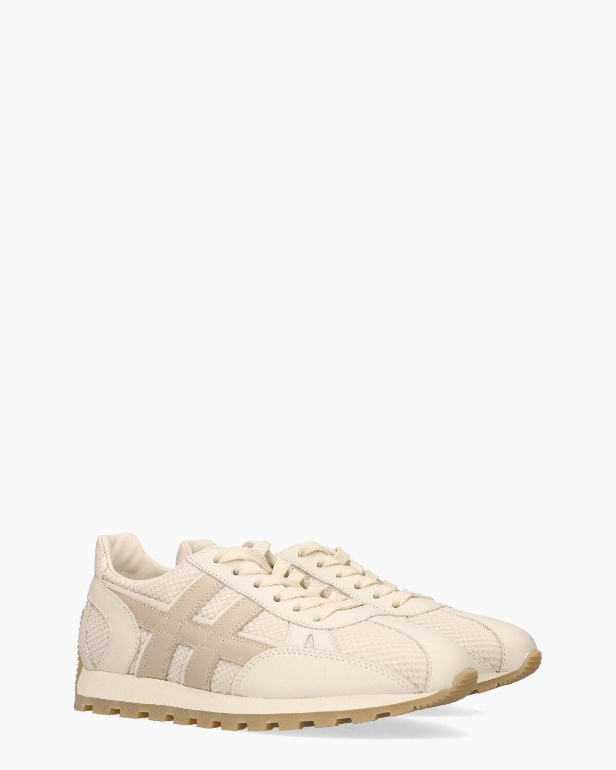 H671 86er Off-White/Beige Damessneakers