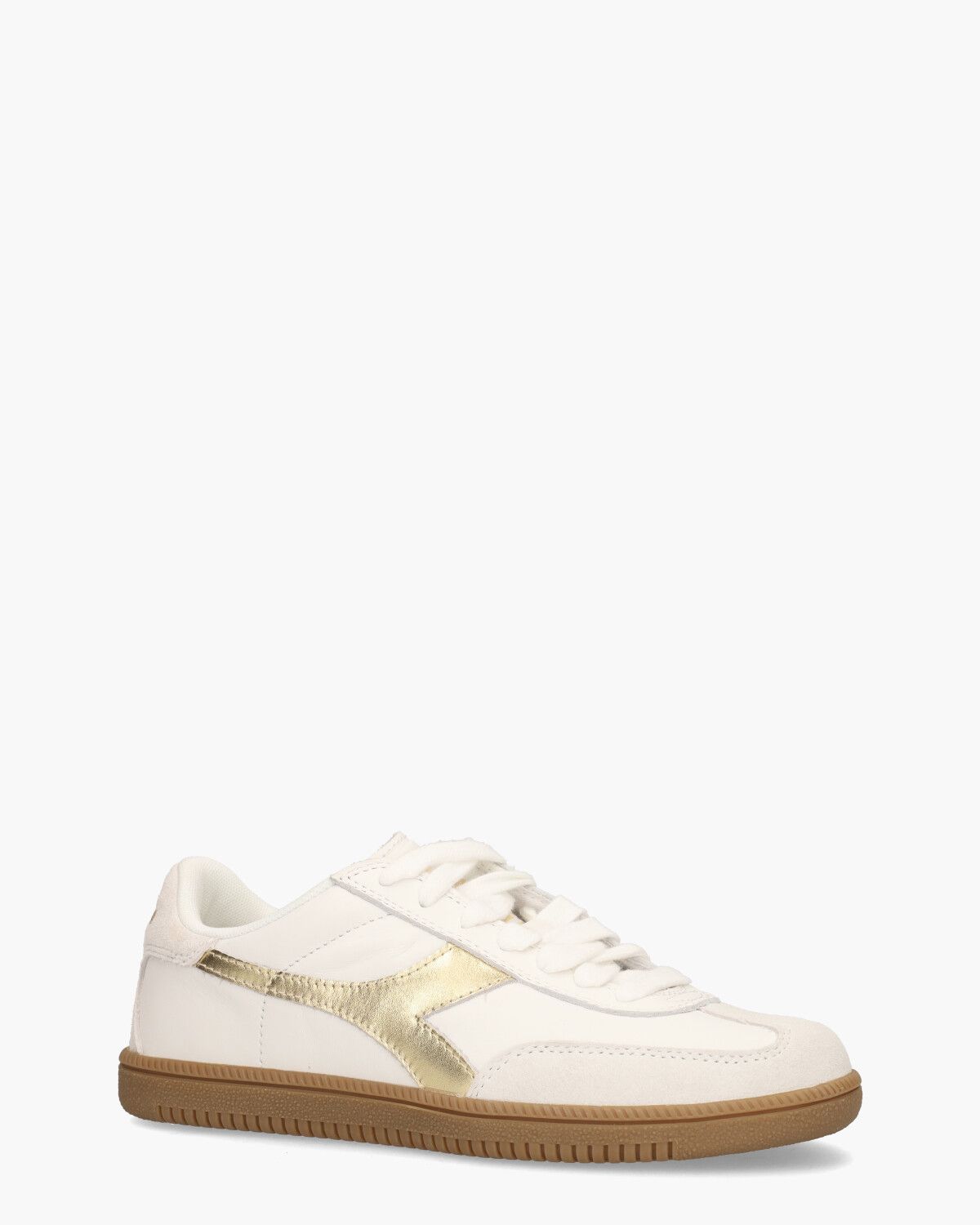 Trainer Doré Wit/Goud Damessneakers