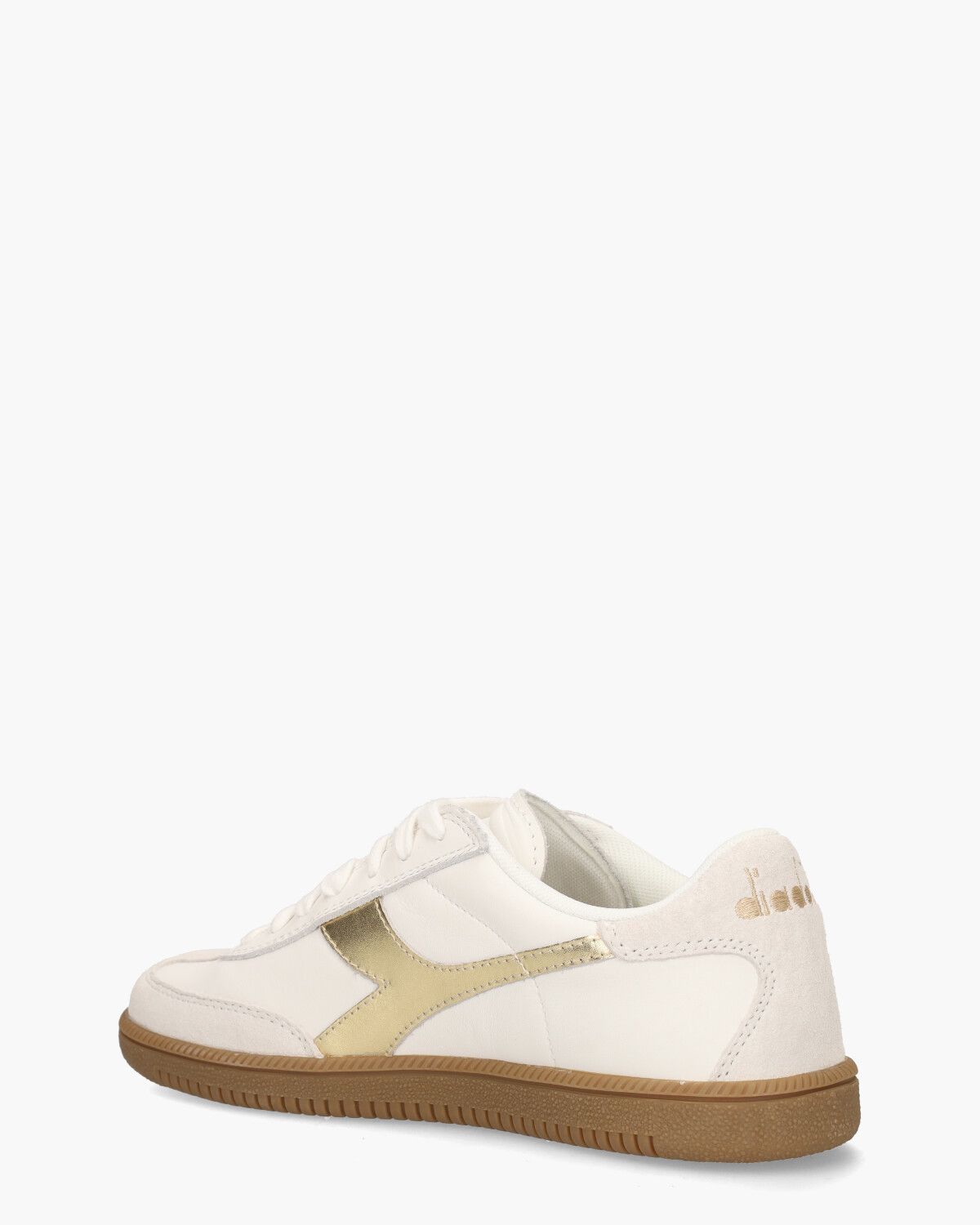 Trainer Doré Wit/Goud Damessneakers