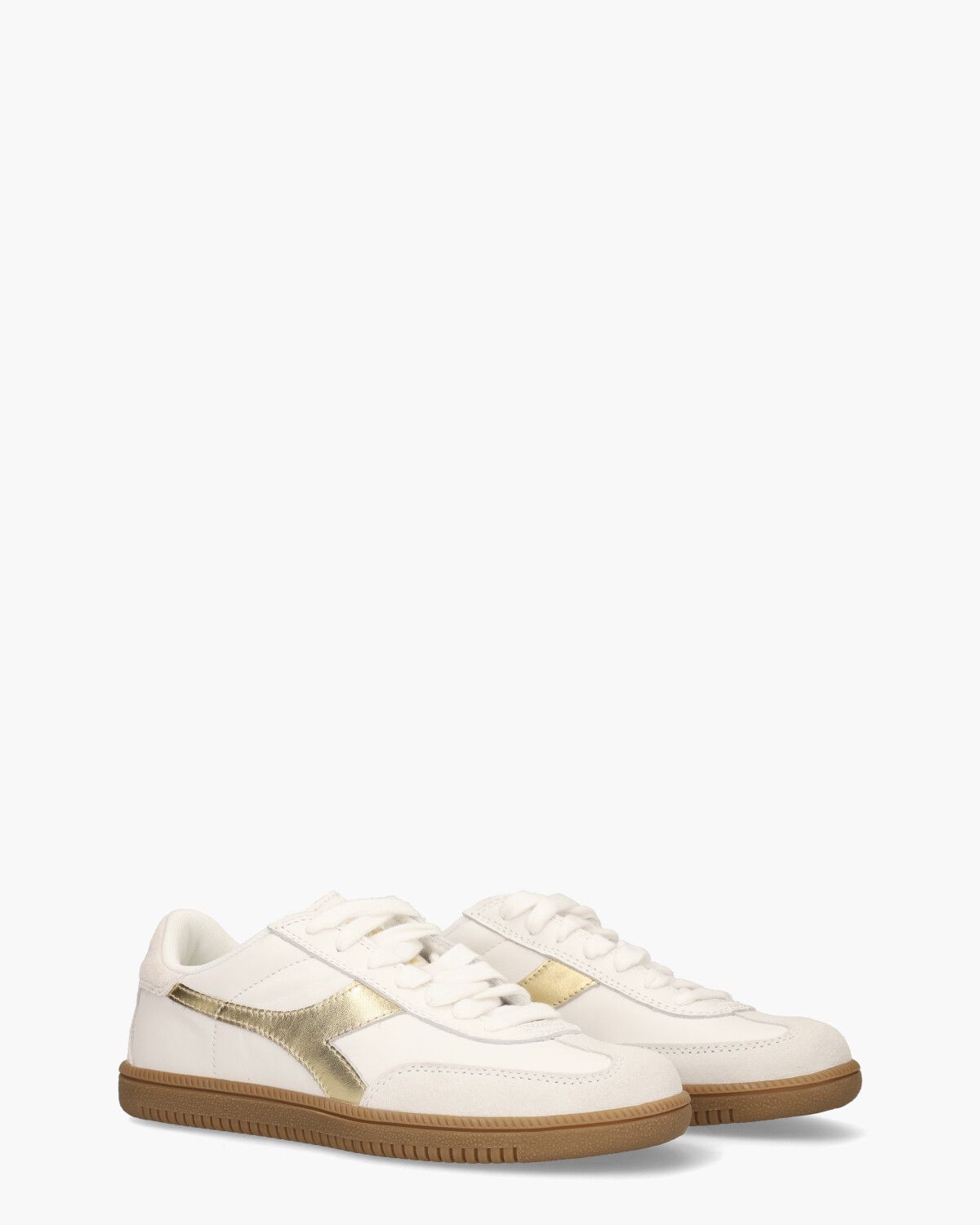 Trainer Doré Wit/Goud Damessneakers