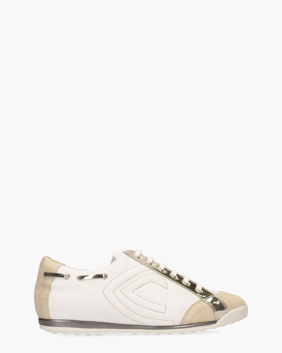 L902024 Wit/Beige Damessneakers
