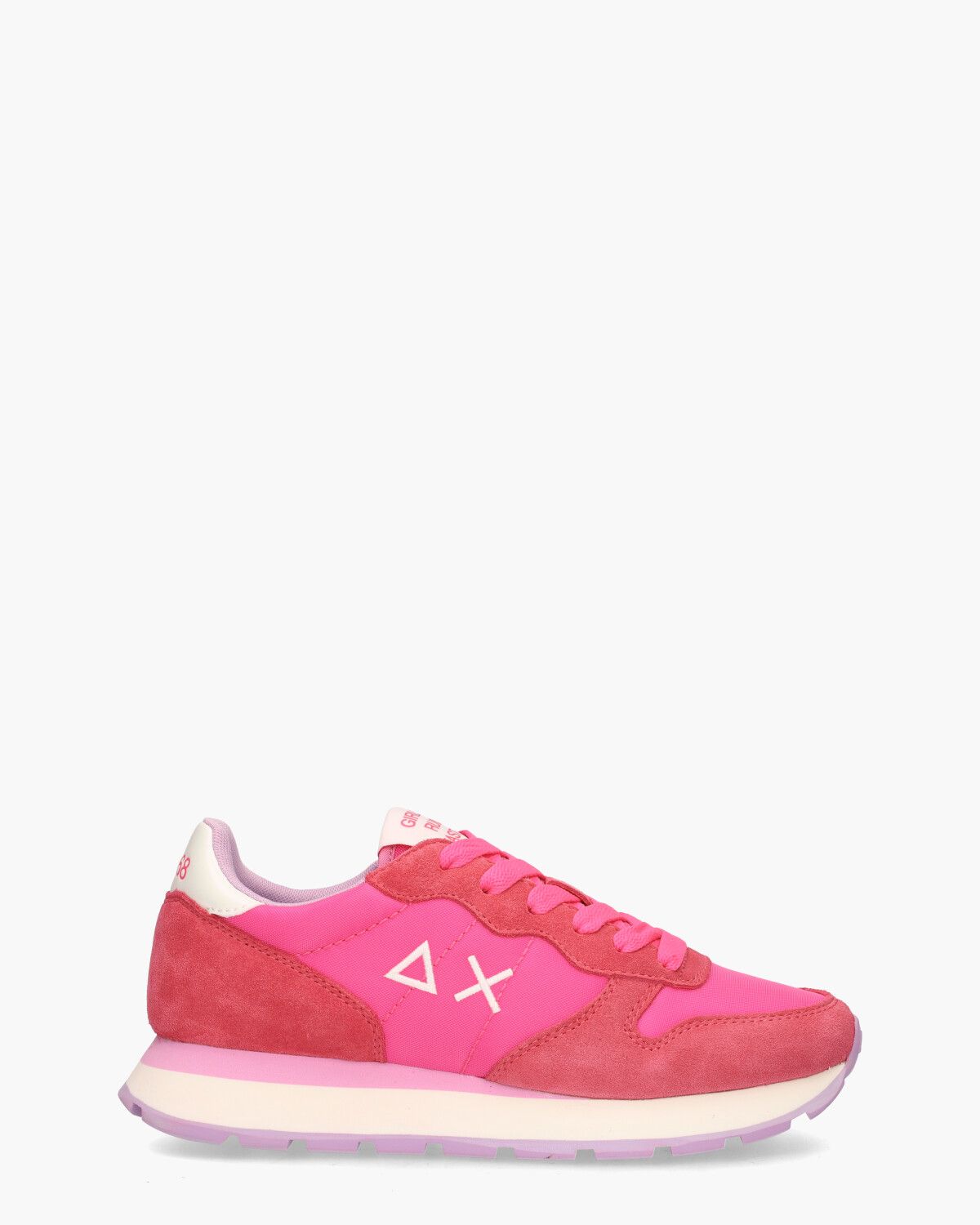 Ally Solid Nylon Roze Damessneakers