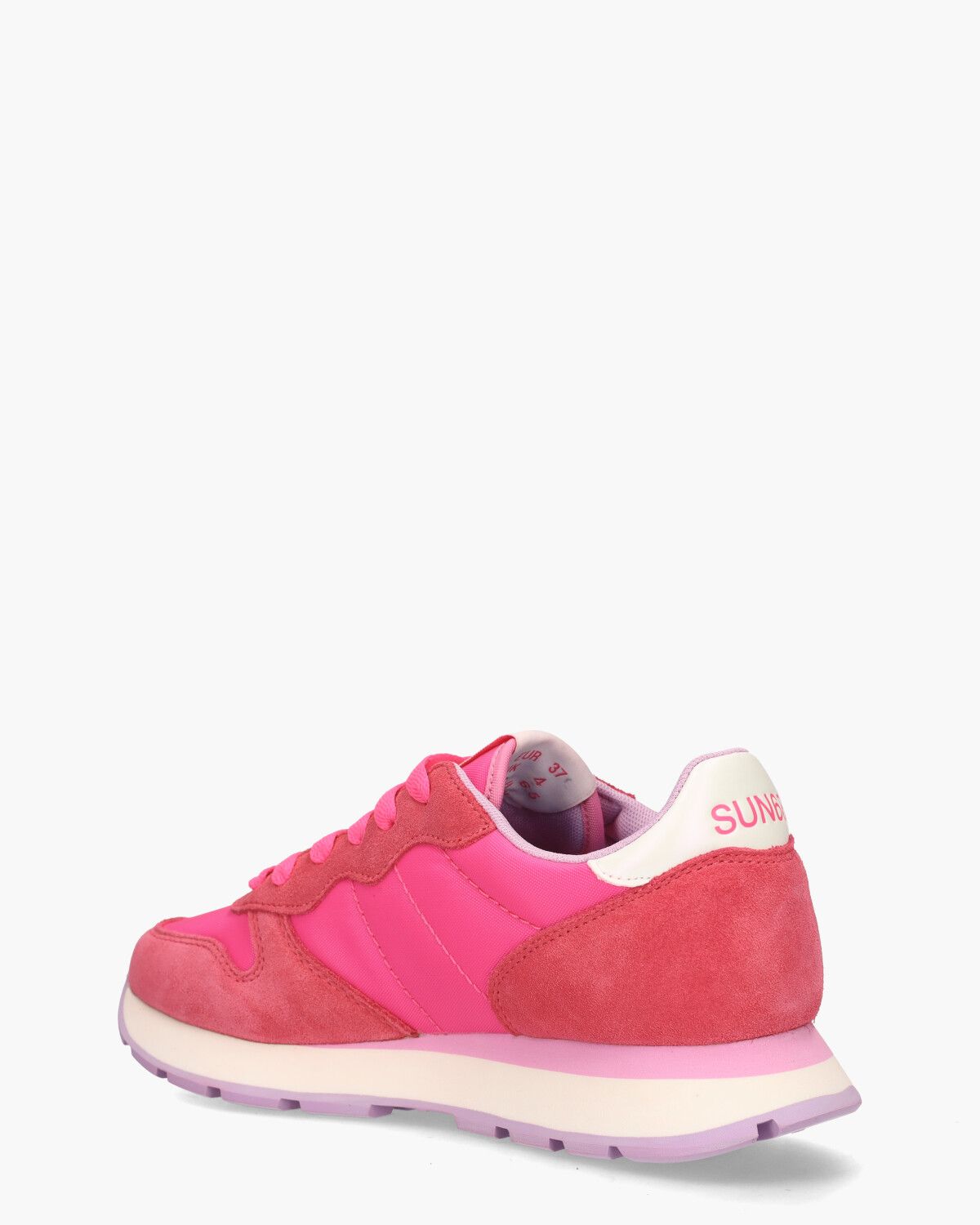 Ally Solid Nylon Roze Damessneakers