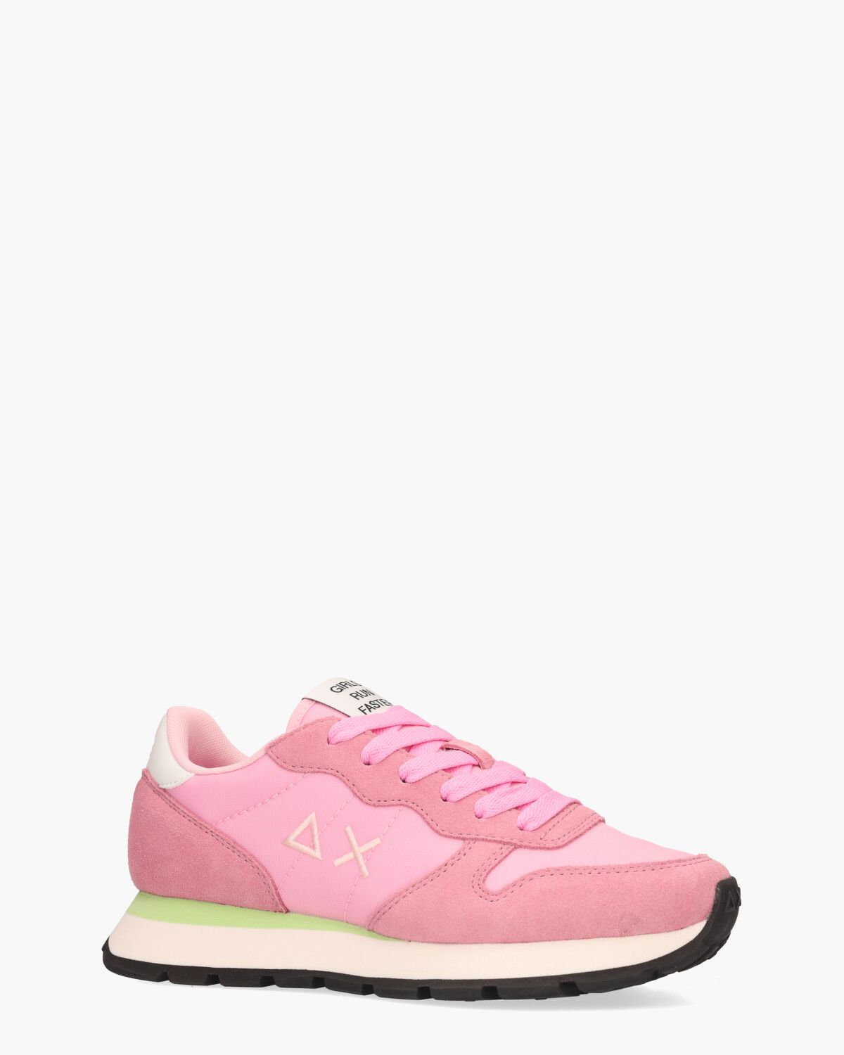 Ally Solid Nylon Roze Damessneakers