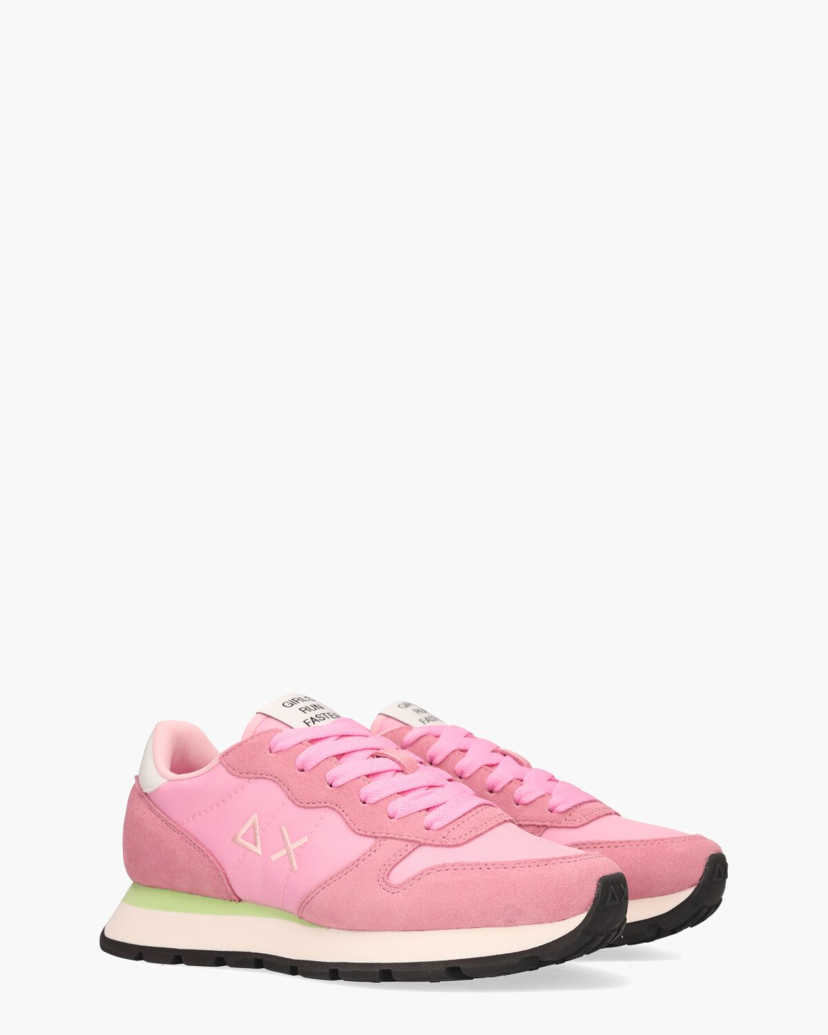 Ally Solid Nylon Roze Damessneakers