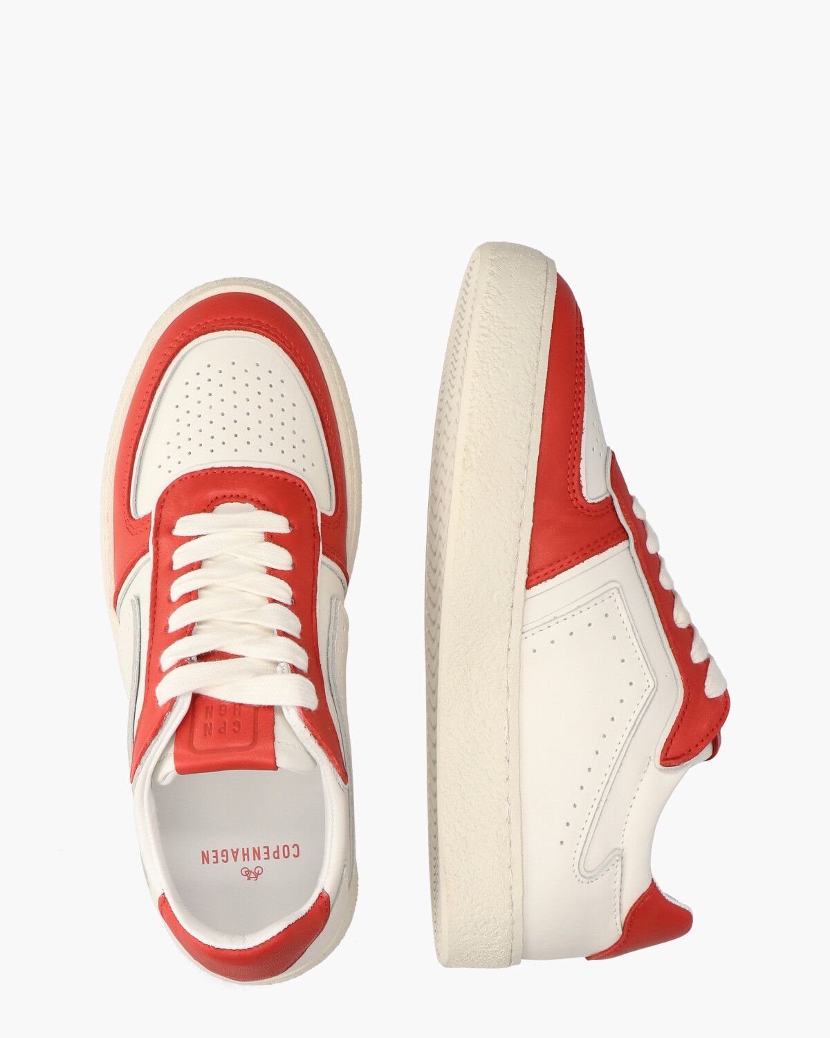 CPH264 Wit/Rood Damessneakers