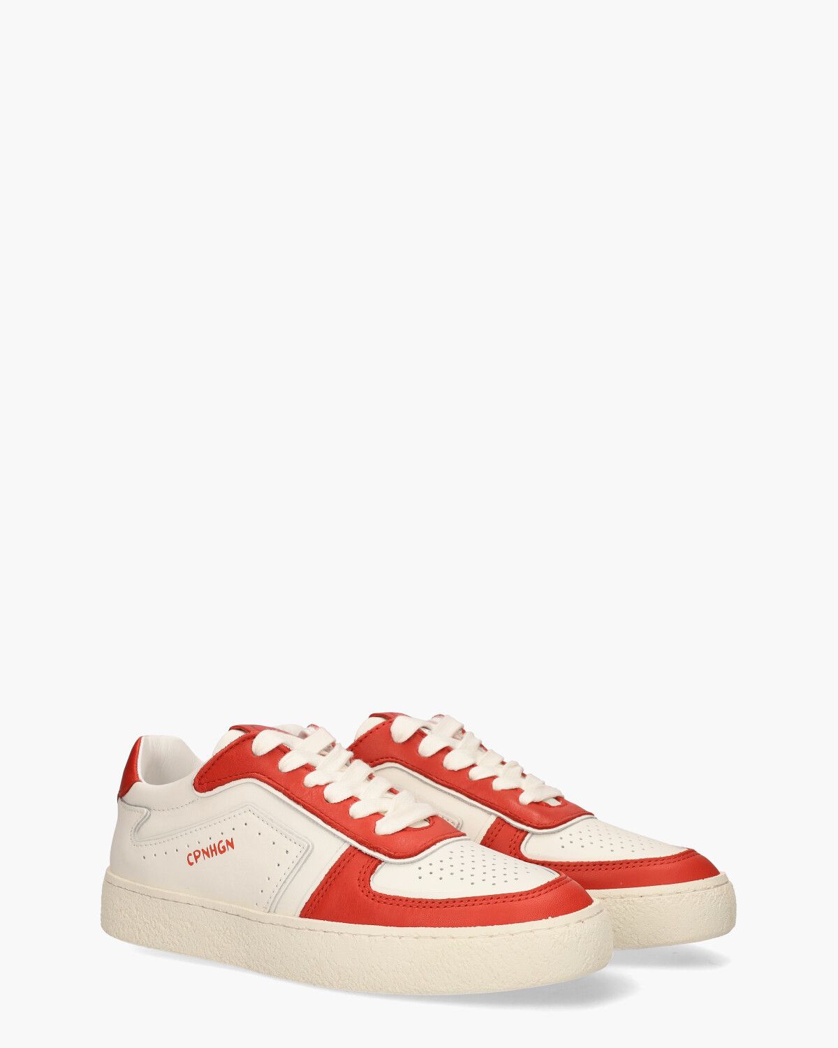 CPH264 Wit/Rood Damessneakers