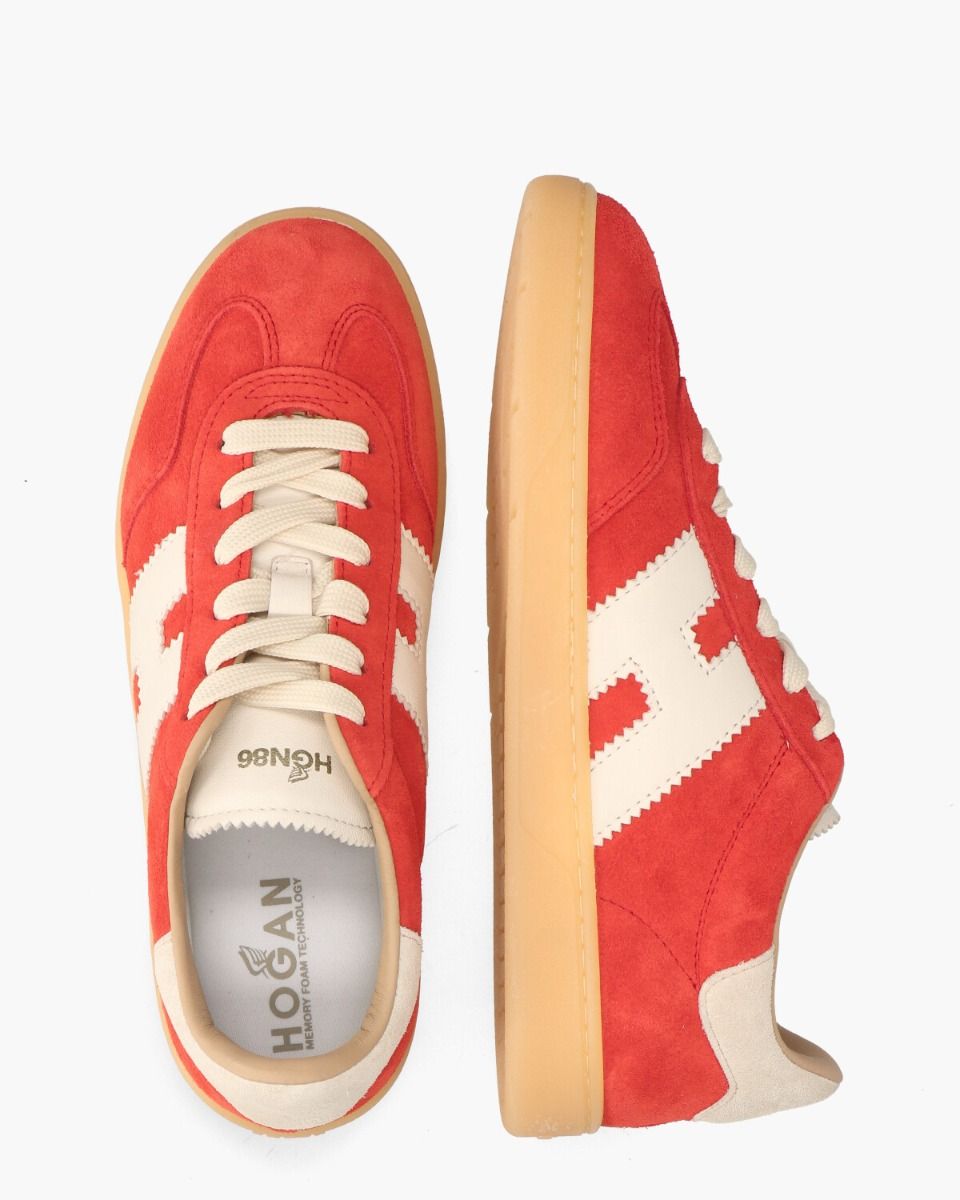 Cool Rood/Off-White Damessneakers