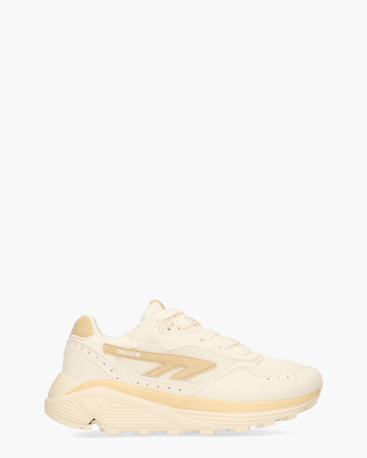HTS Shadow RGS Off-White/Cognac Damessneakers