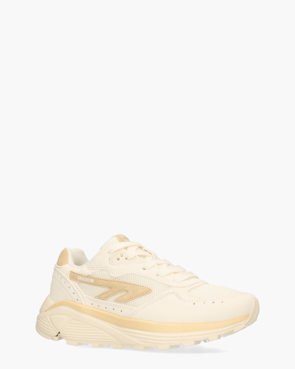 HTS Shadow RGS Off-White/Cognac Damessneakers