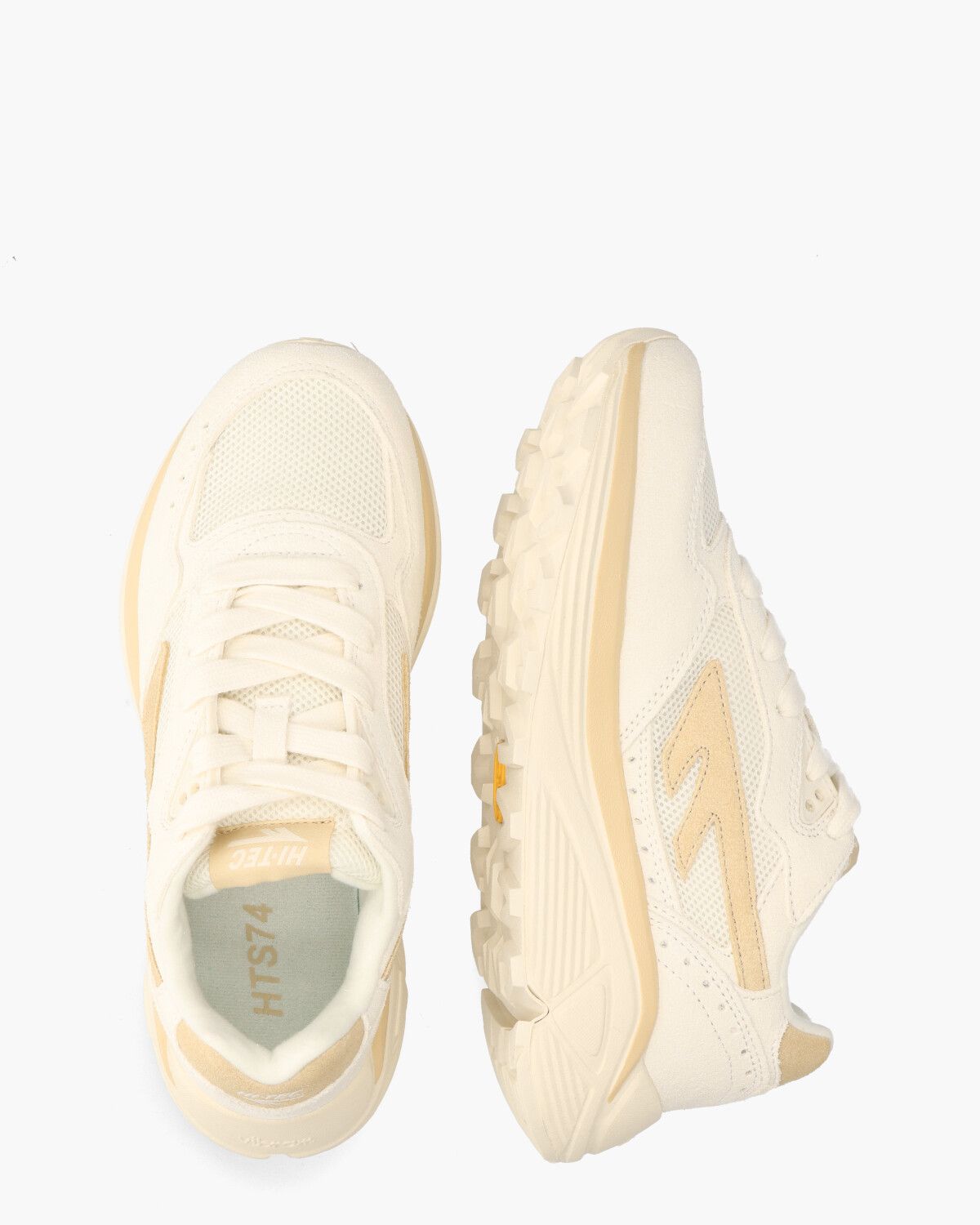 HTS Shadow RGS Off-White/Cognac Damessneakers