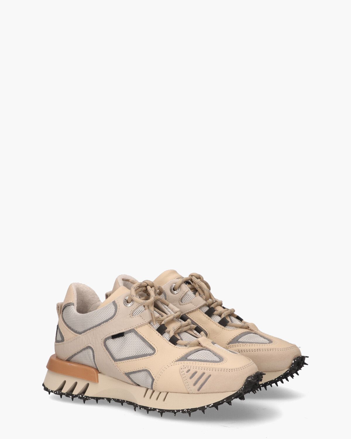 Hacker Off-White/Camel Damessneakers